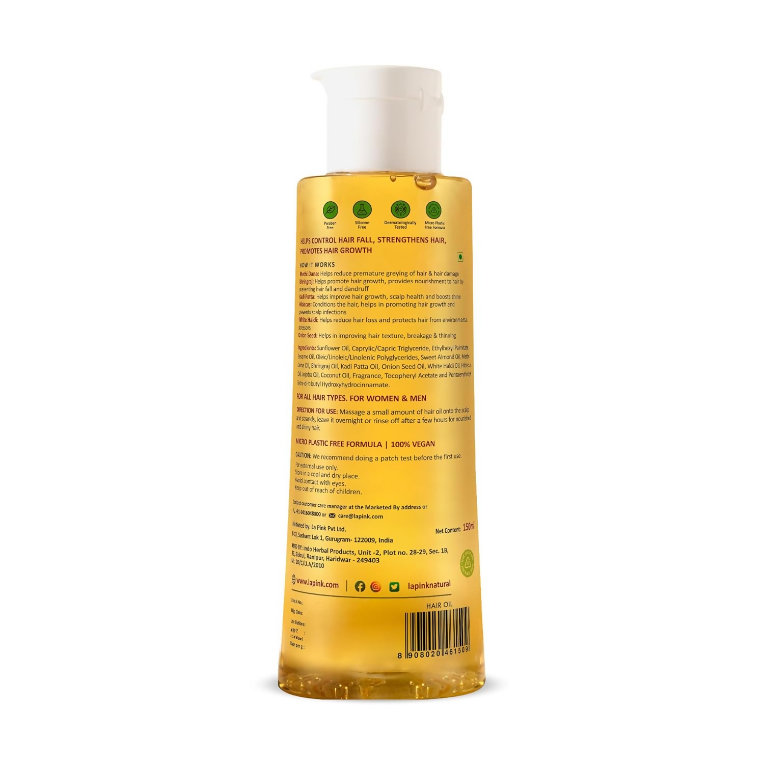 La Pink Methi Dana 8-in-1 Hair Growth Oil
