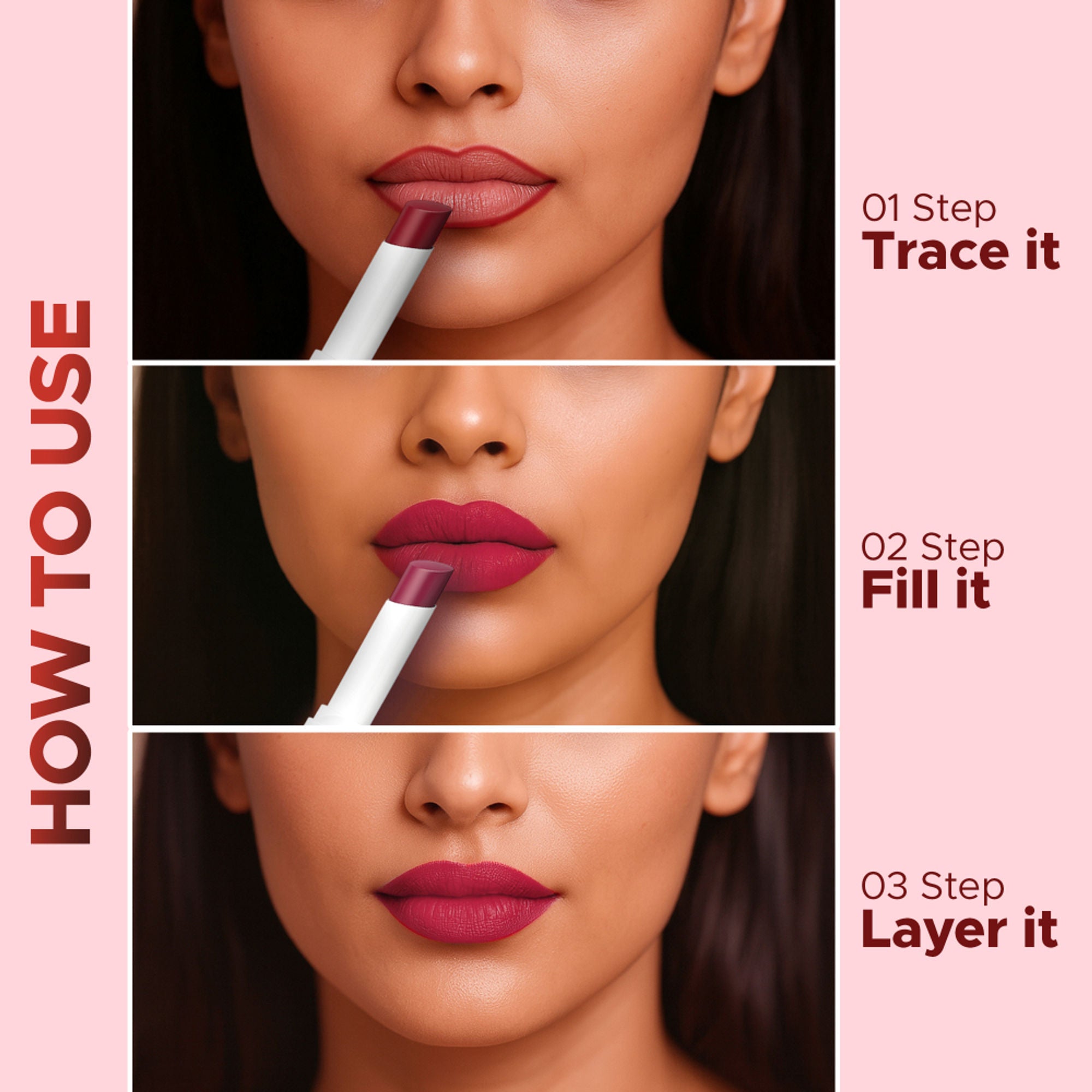 Hilary Rhoda Matte Lipstick Pack Of 3 - Nude-Mood Trio 02