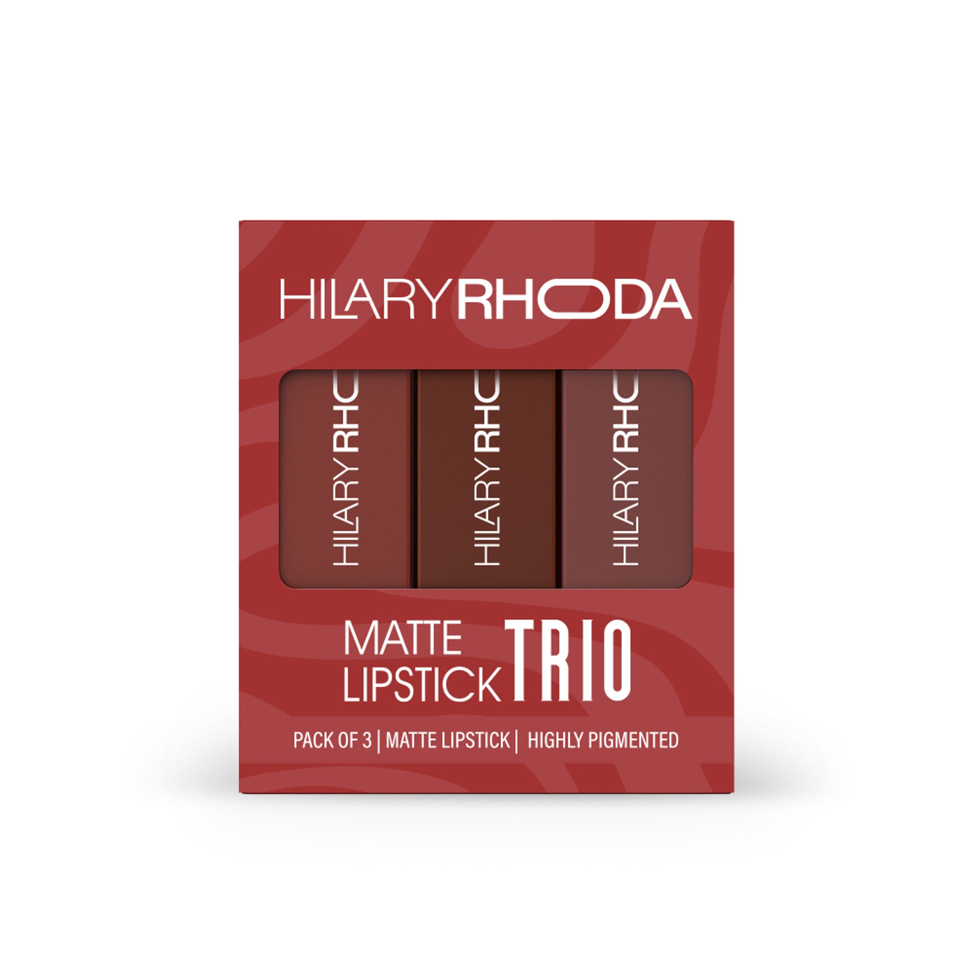 Hilary Rhoda Matte Lipstick Pack Of 3 - Nude-Mood Trio 02