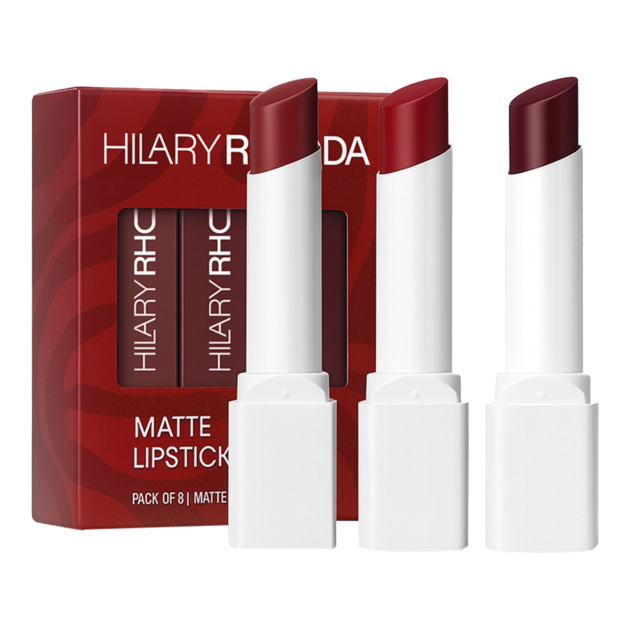 Hilary Rhoda Matte Lipstick Pack Of 3 - Red-Volution Trio 01