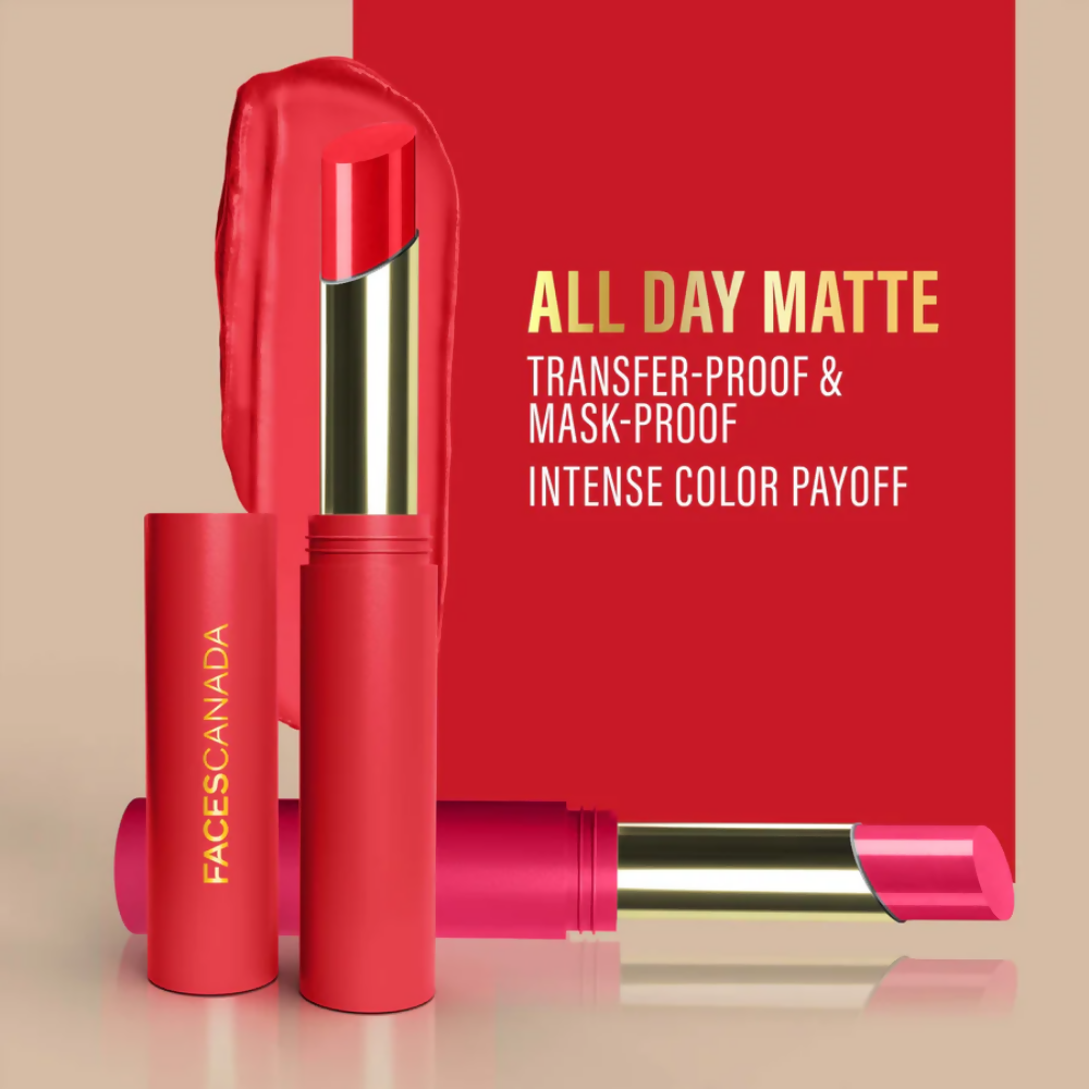 Faces Canada 3 in 1 LongStay Matte Lipstick - Showstopper Red 09