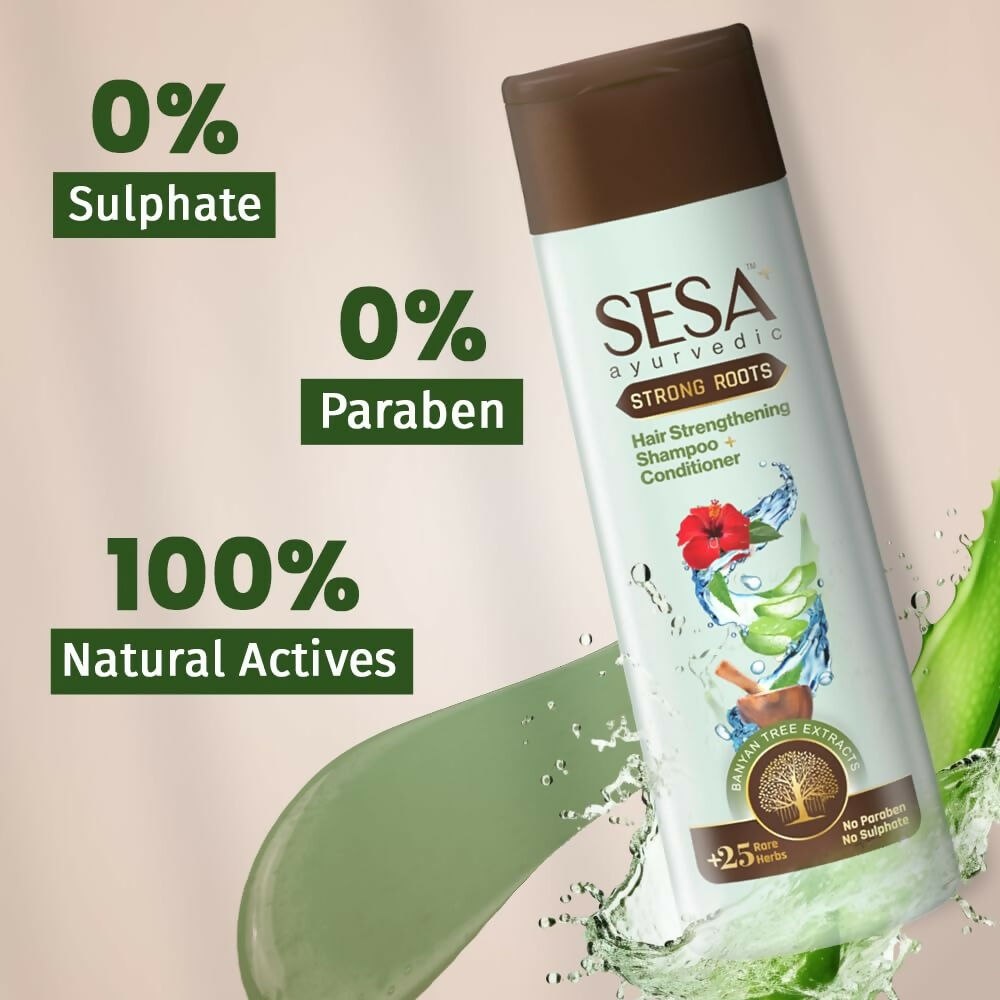 Sesa Strong Roots Sulphate Free Hair Strengthening Shampoo