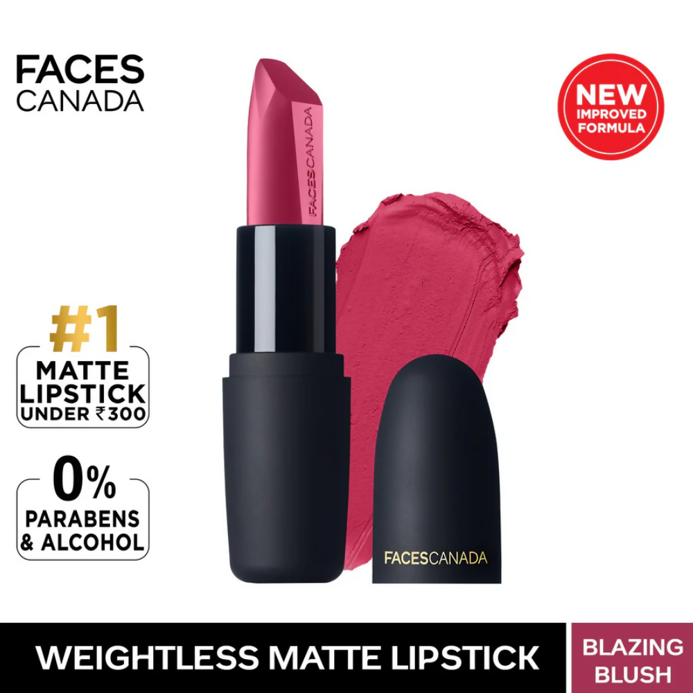 Faces Canada Weightless Matte Finish Lipstick - Blazing Blush 20