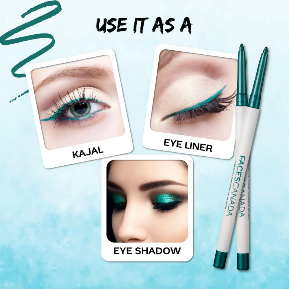 Faces Canada Ultime Pro Twist Eye Kajal Liner - Green 06