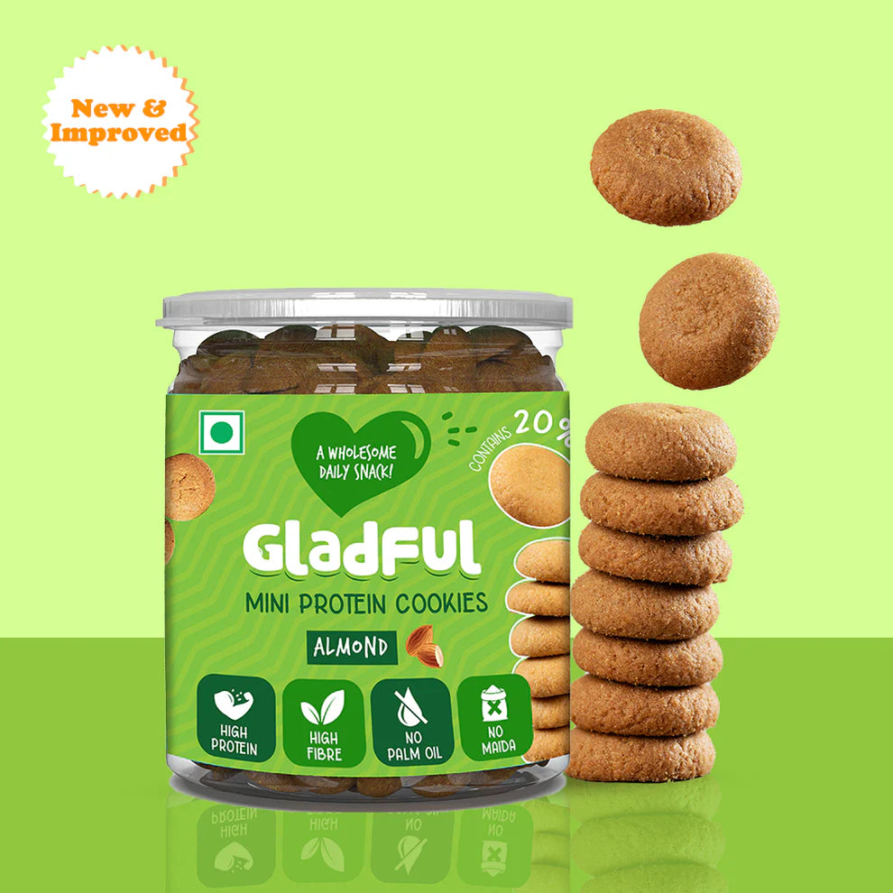Gladful Almond Protein Mini Cookies