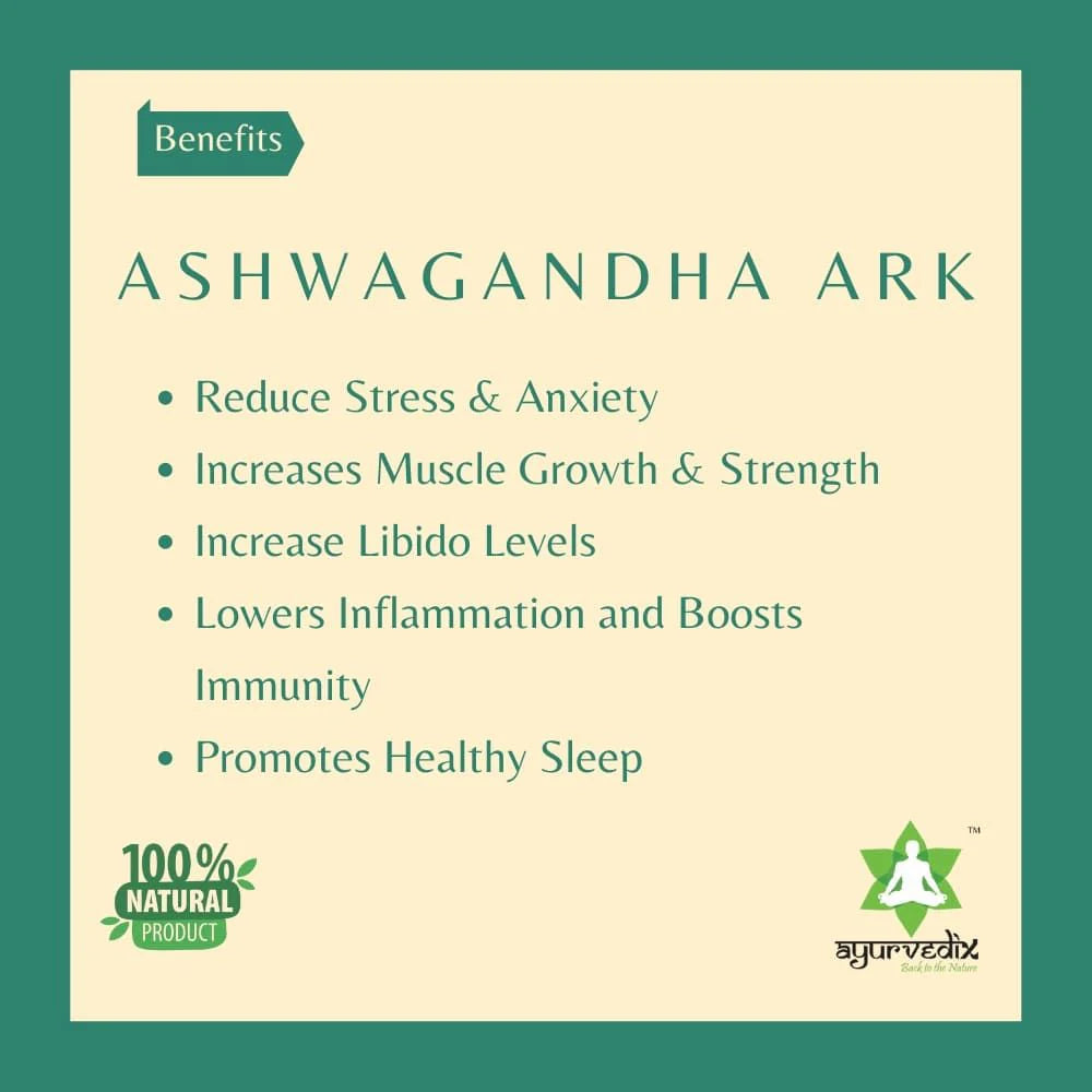 Ayurvedix Ashwagandha Ark -200 ml - Pack of 1