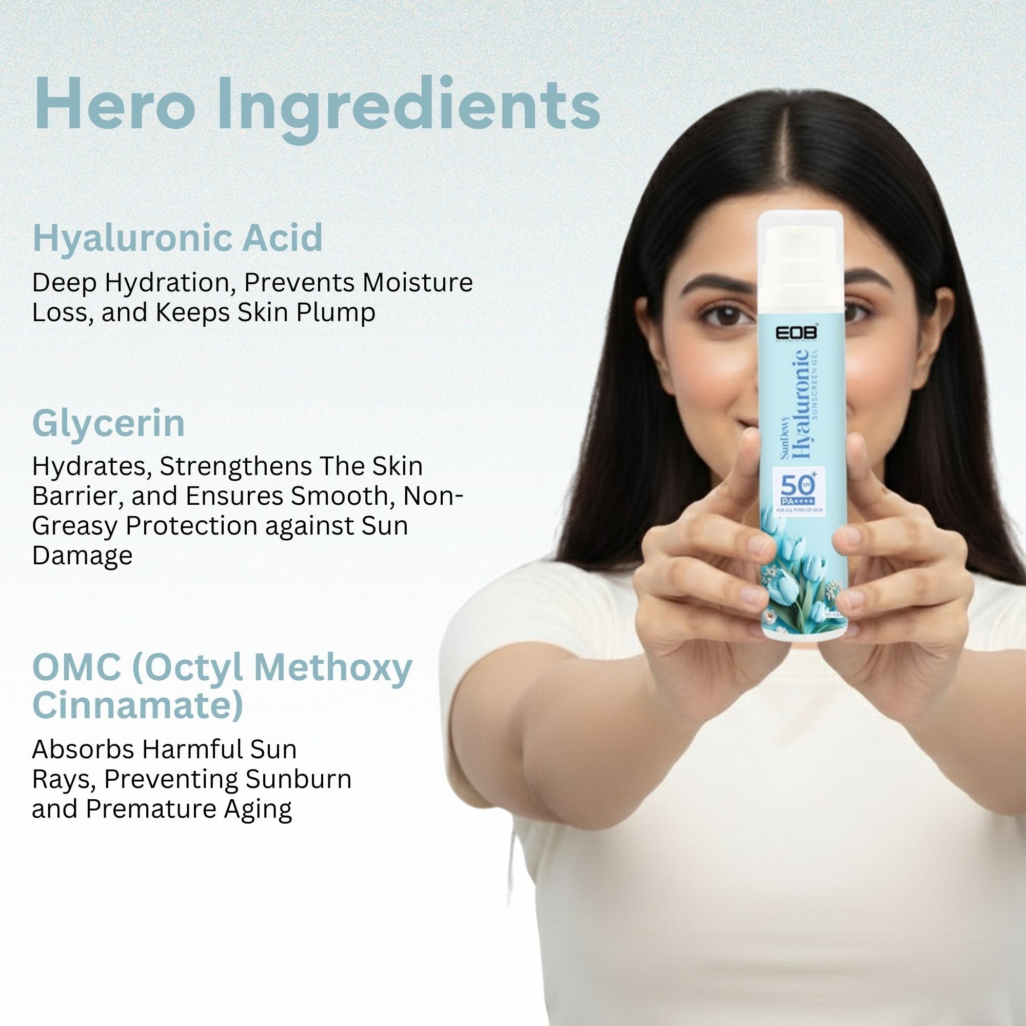 EOB SPF 50 PA+++ Mineral Sunscreen Gel