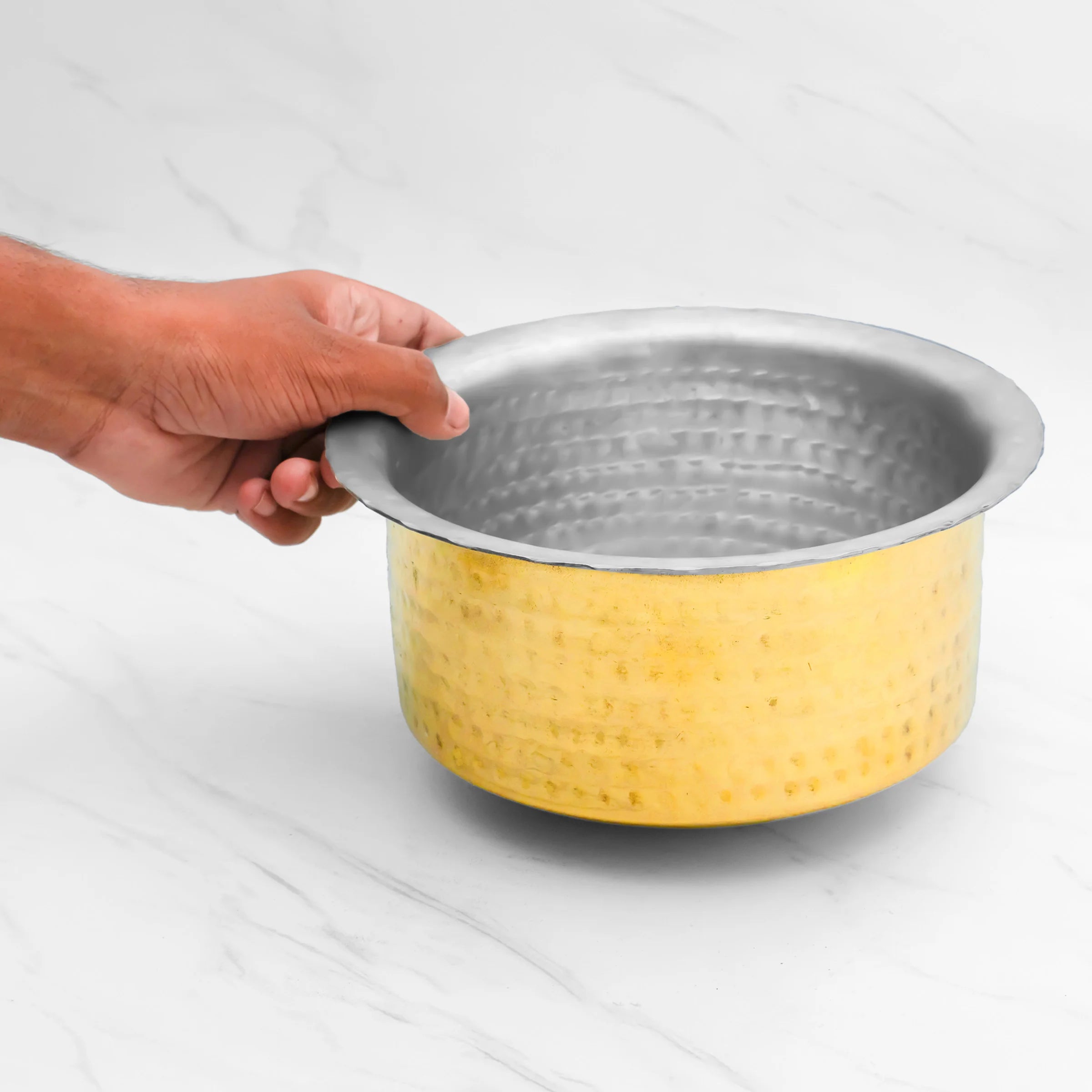 Health Smith Pure Brass Patila for Cooking – Tin Coated (Kalai)