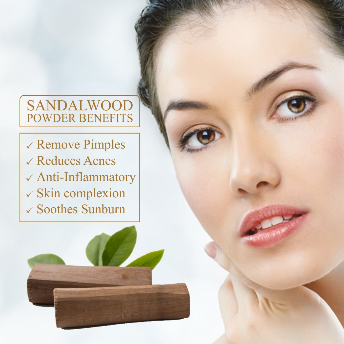 Nuerma Science Sandalwood(Chandan) Powder for De Tan, Glowing skin & Ageing Marks