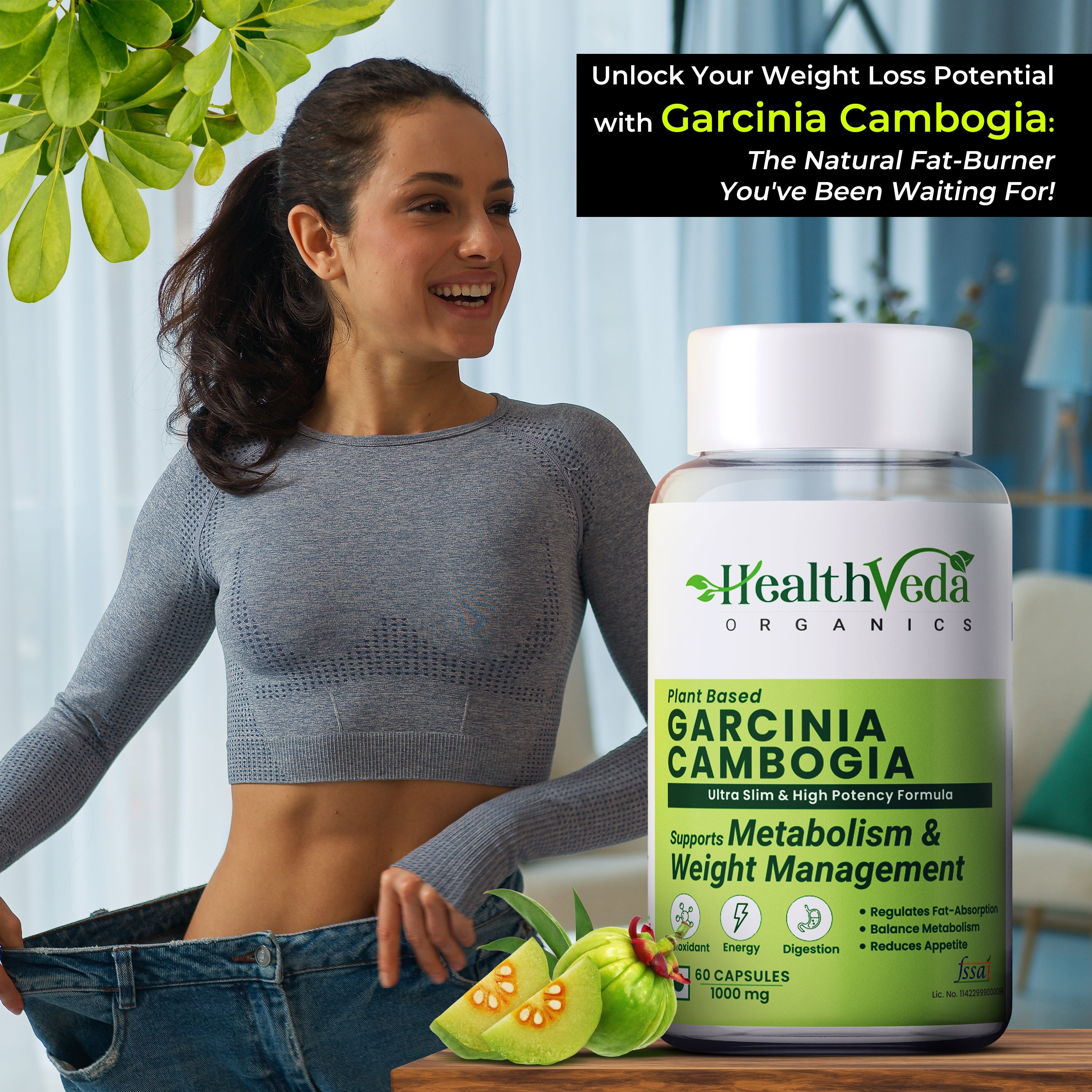 Health Veda Organics Plant Based Garcinia Capsules