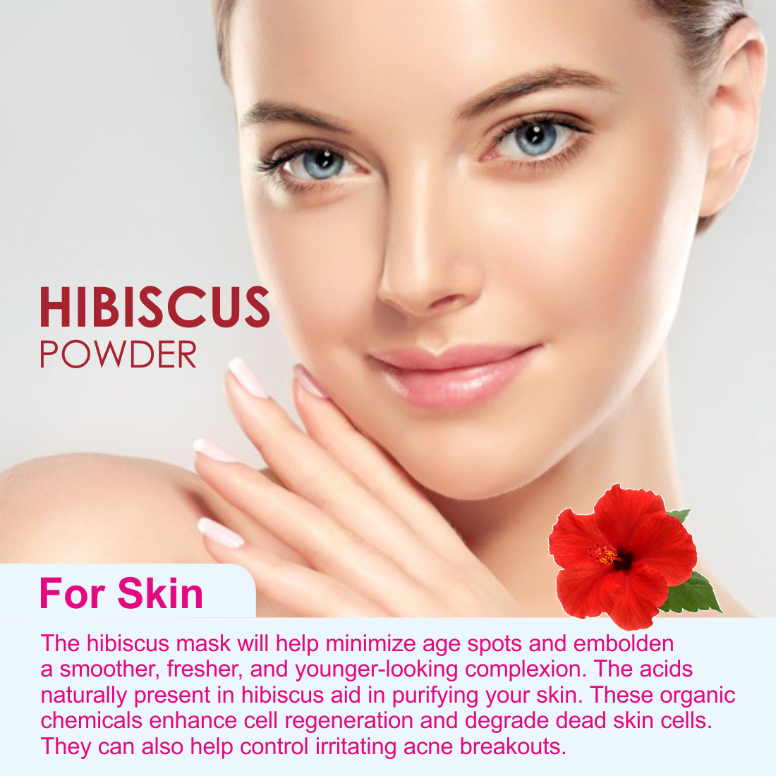 Nuerma Science Hibiscus Bio Organic Powder For Hair & Skin