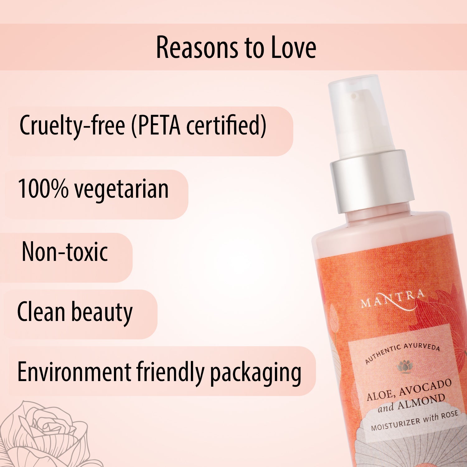 Mantra Aloe Avocado And Almond Moisturiser With Rose - Image 3