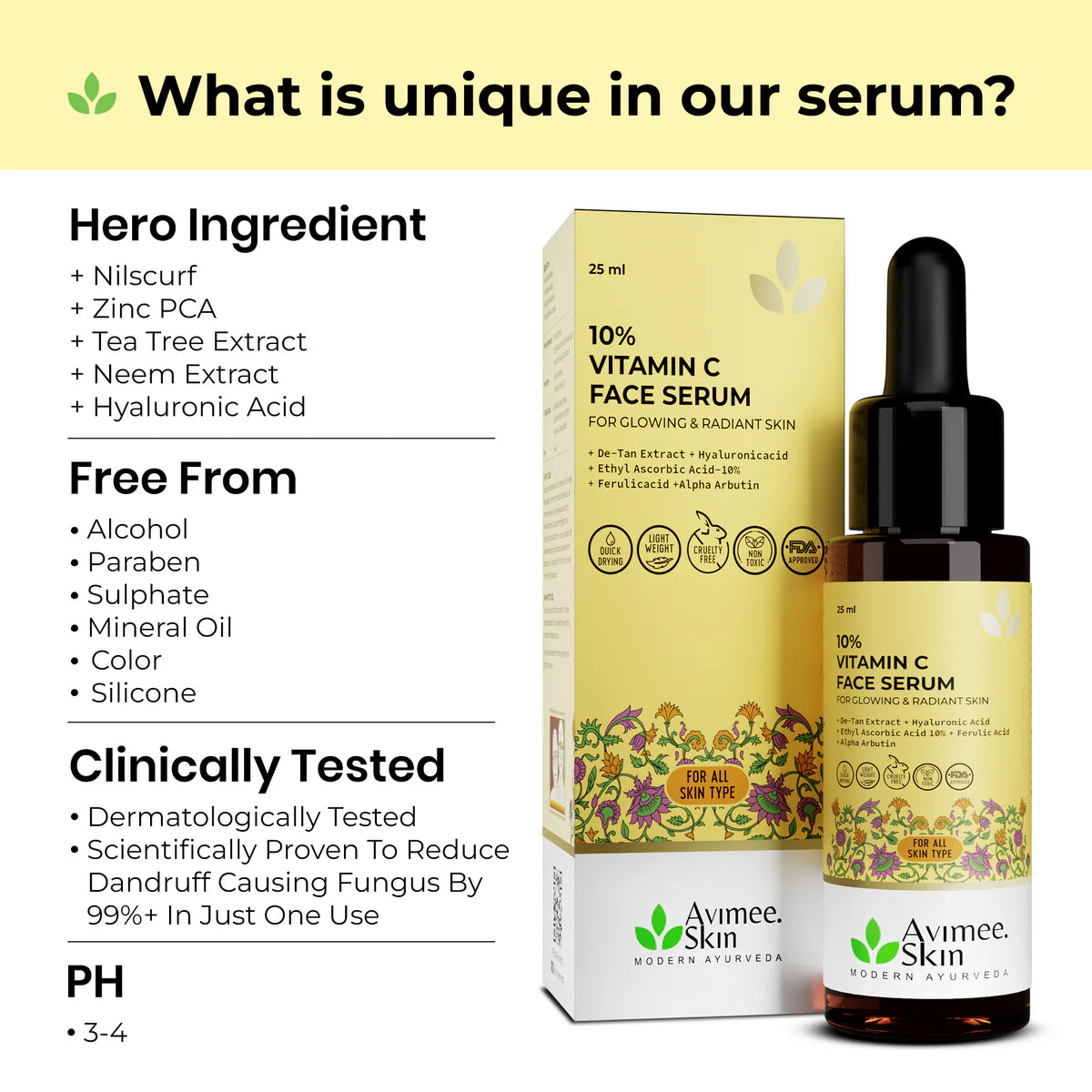 Avimee herbal Vitamin C Serums for Face: Glowing Skin & Anti-Aging Benefits