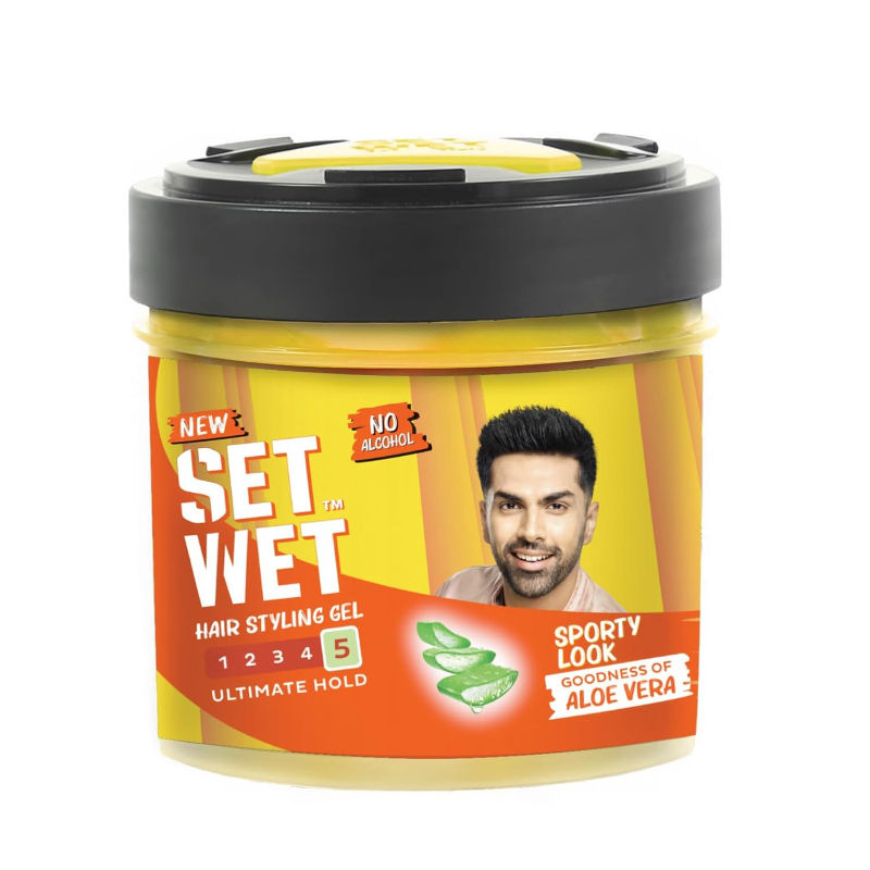 Set Wet Hair Gel for Men Ultimate Hold Electric Spikes