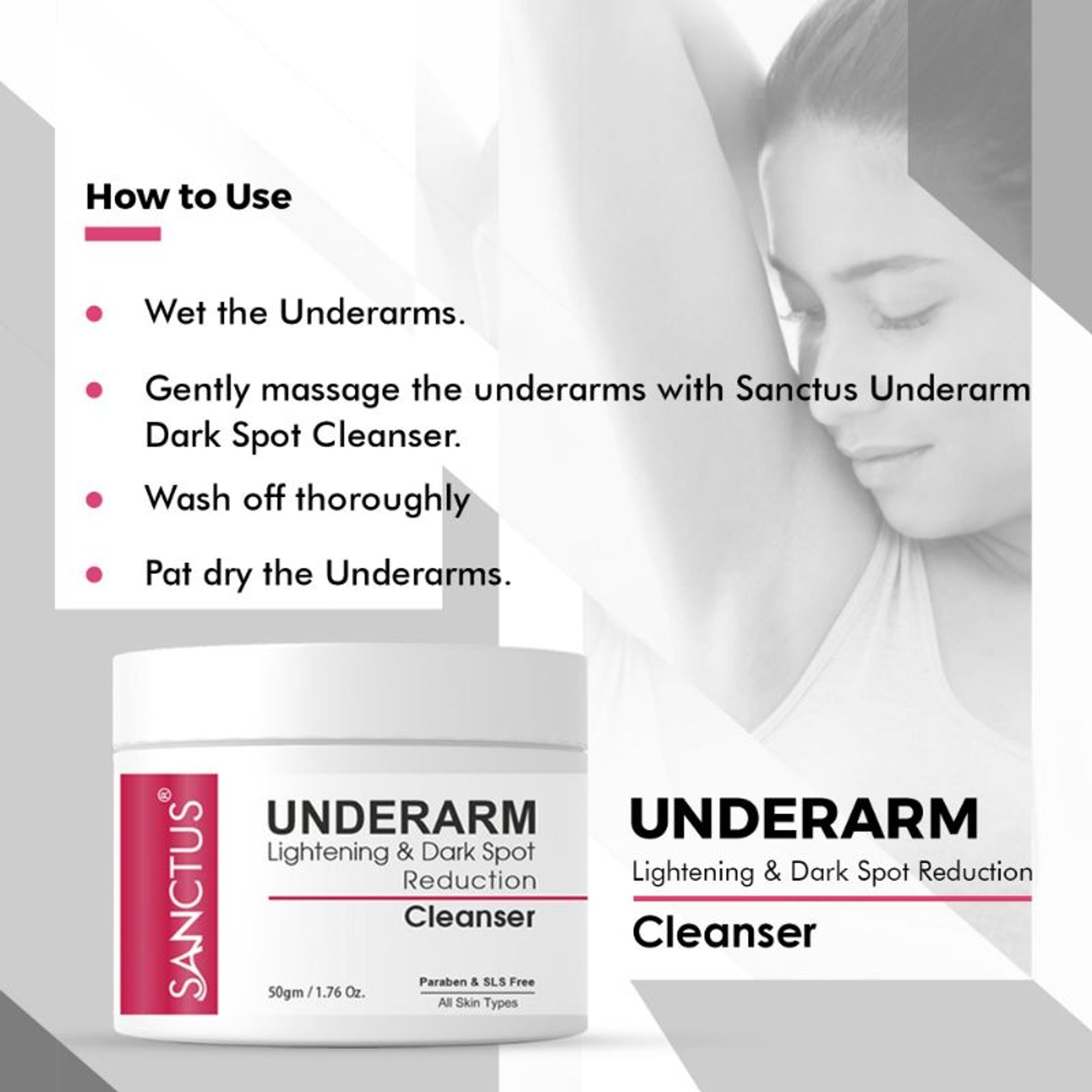 SANCTUS Underarm Lightening & Dark Spot Reduction Cleanser