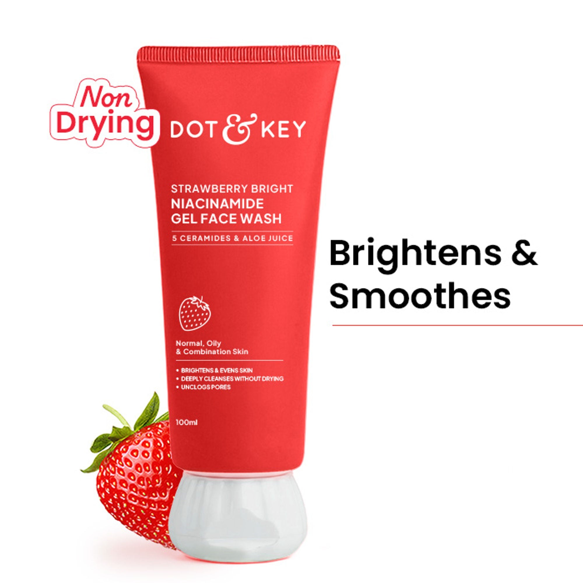 Dot & Key Strawberry Bright Niacinamide Gel Face Wash