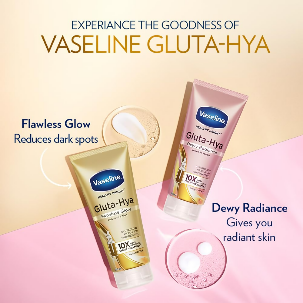 Vaseline Gluta-Hya Flawless Glow Lotion For Face & Body
