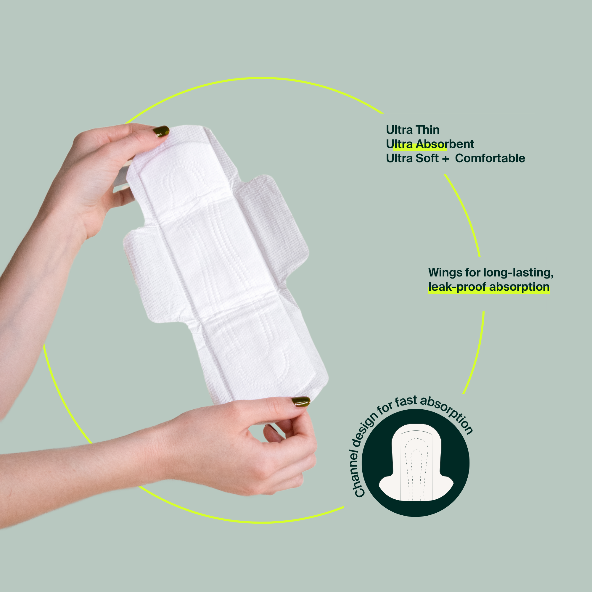 100% Organic Cotton Super Pads - Bulk (100)