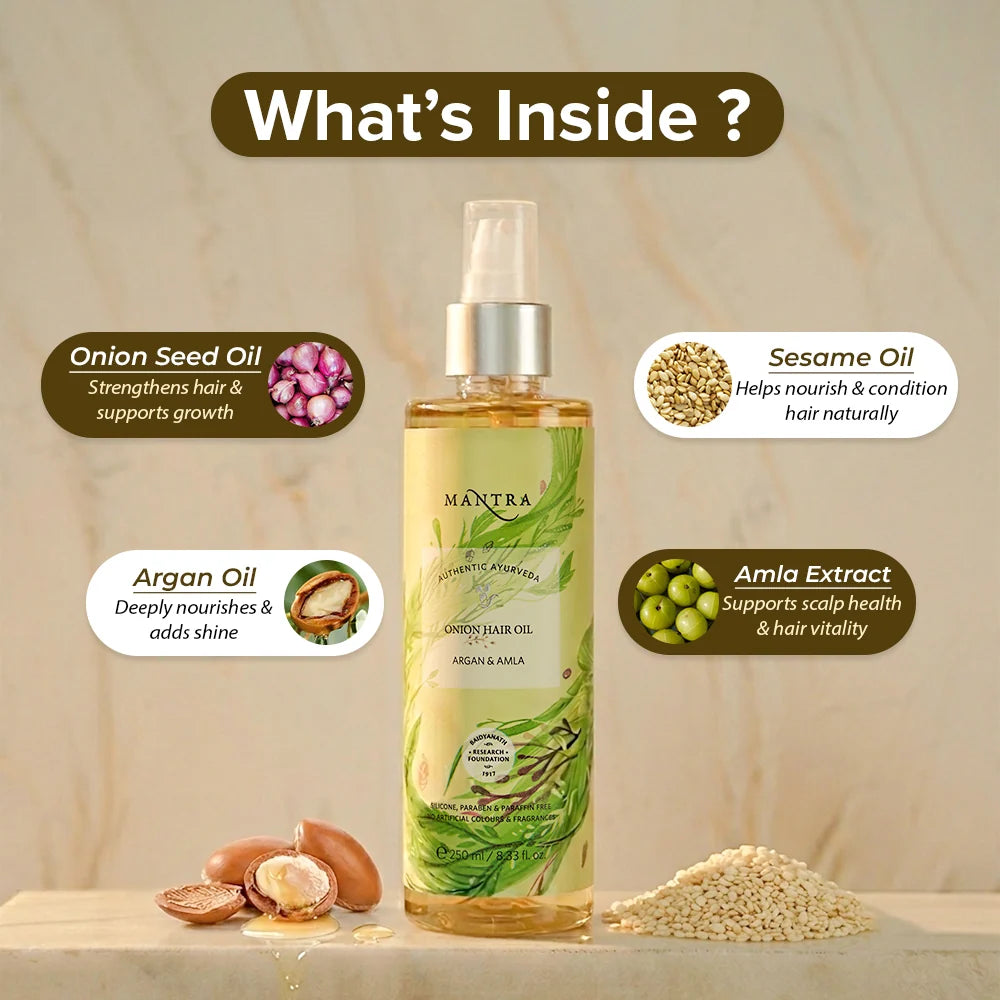 Mantra Onion Hair Oil Argan & Amla