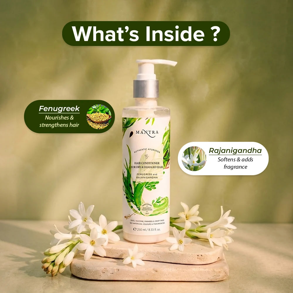Mantra Fenugreek and Rajanigandha Hair Conditioner for Dry & Damaged Hair