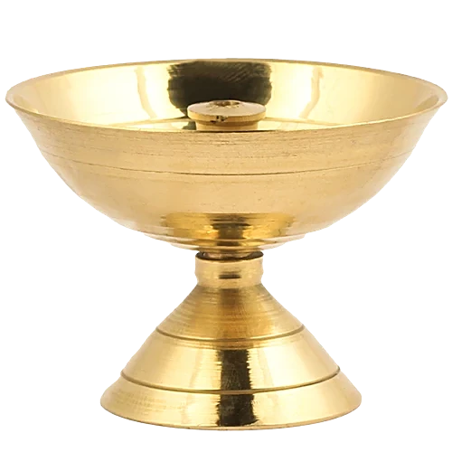 Brass Diya / Diya Lamp Oil Stand/ Deepam Kundulu - Small