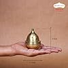 Nitya Kuber Goblet Brass Table Diya | Brass Diya Oil Puja Lamp | 3 inch 105 Gms