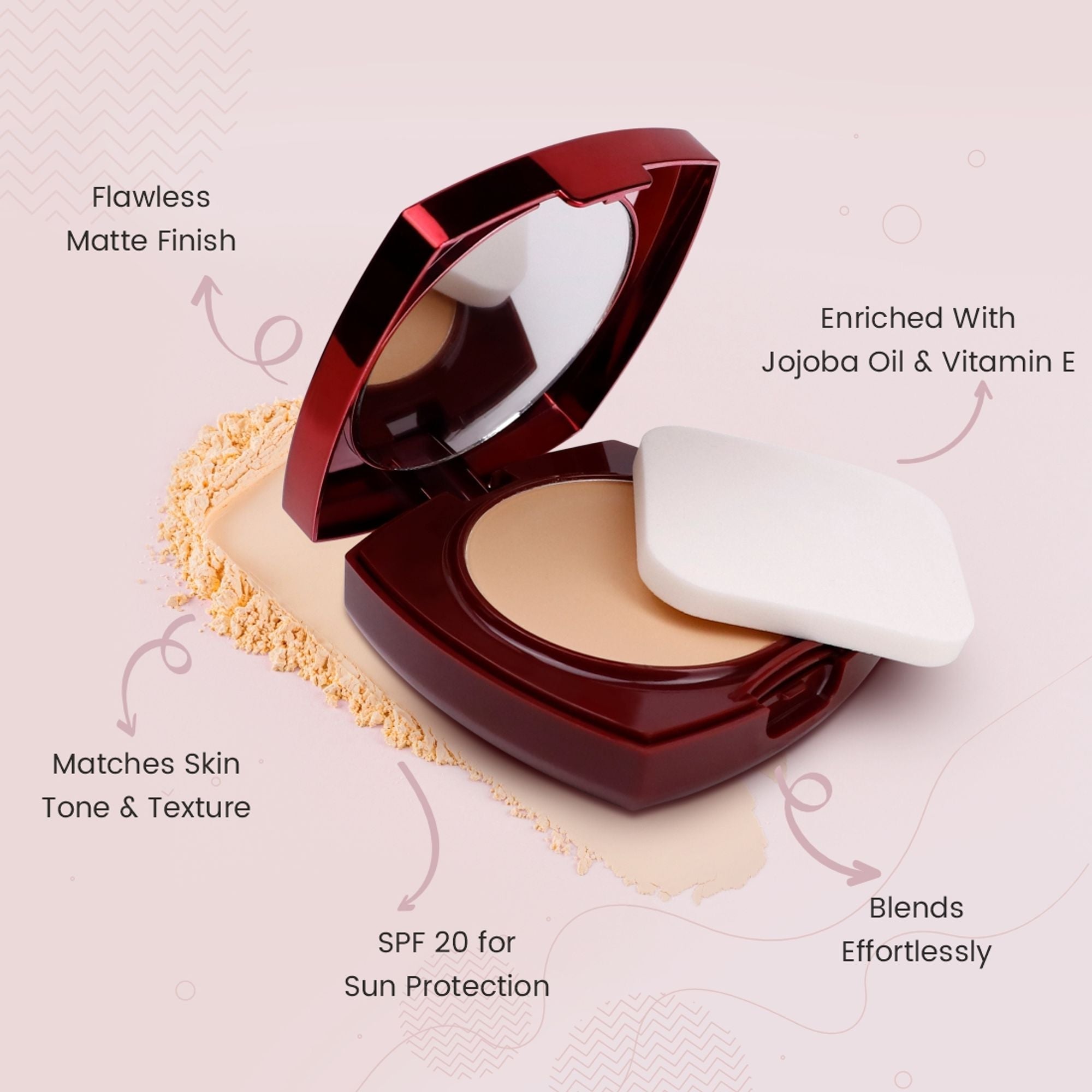 Matt Look True Cover Super Blendable Compact Powder - Golden Sand