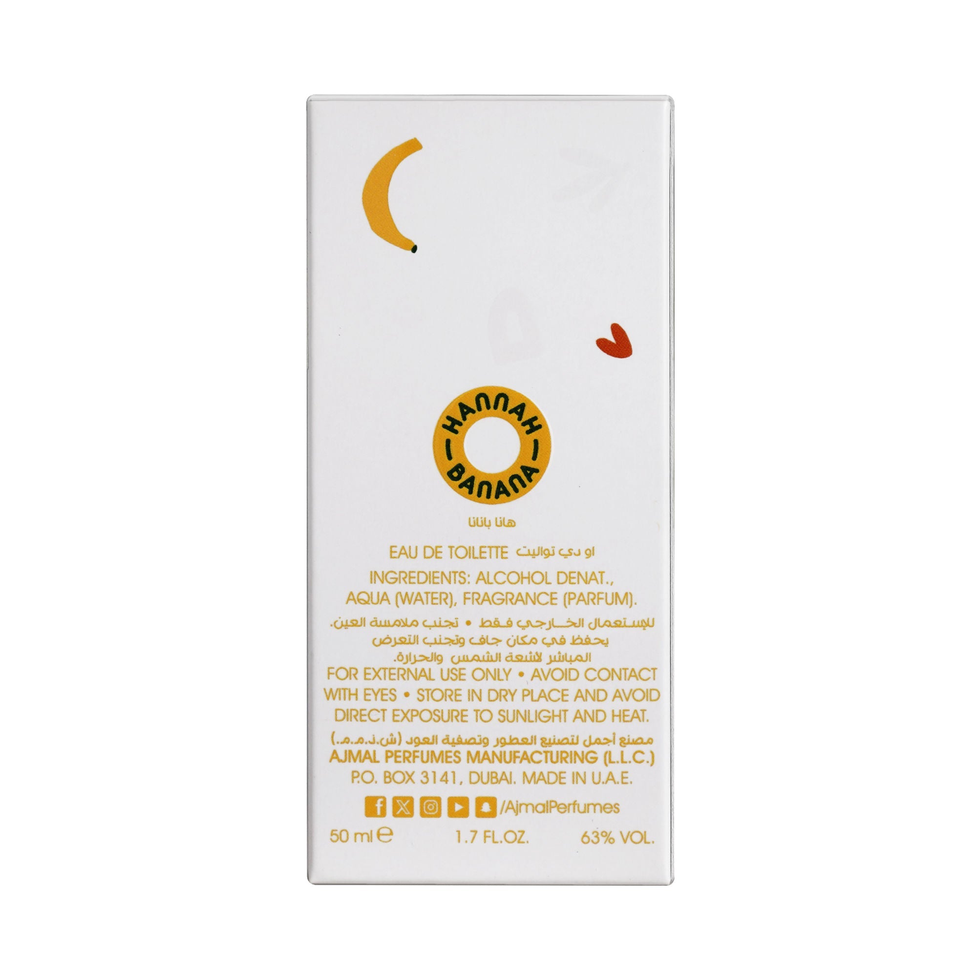 Ajmal India Hannah Banana Perfume For Girl
