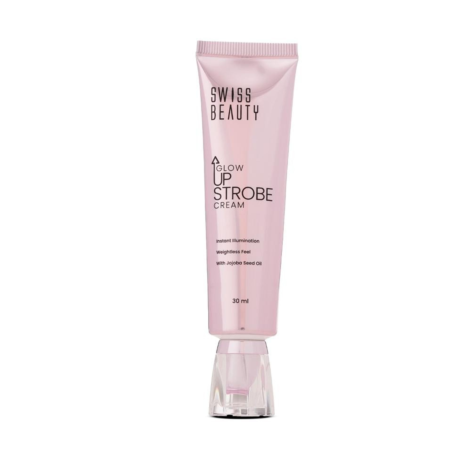 Swiss Beauty Glow Up Strobe Cream, Dewy Radiance, Versatile Use With Jojoba Oil - 1 Pink Twilight