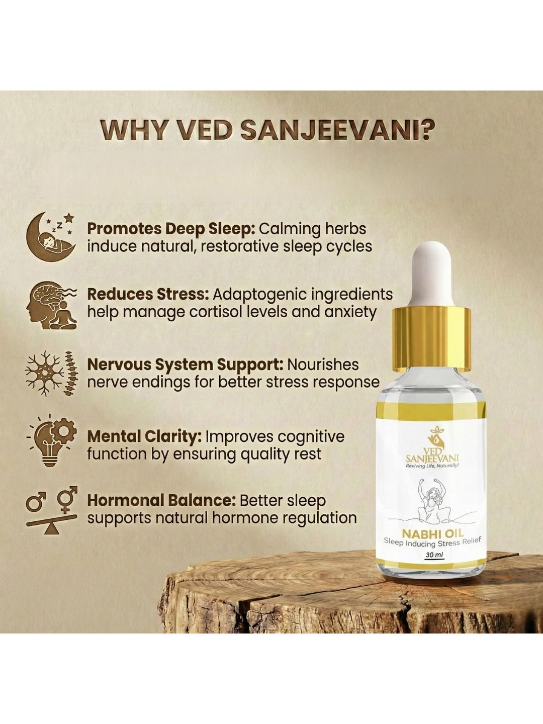 Ved Sanjeevani Sleep Inducing Nabhi Oil
