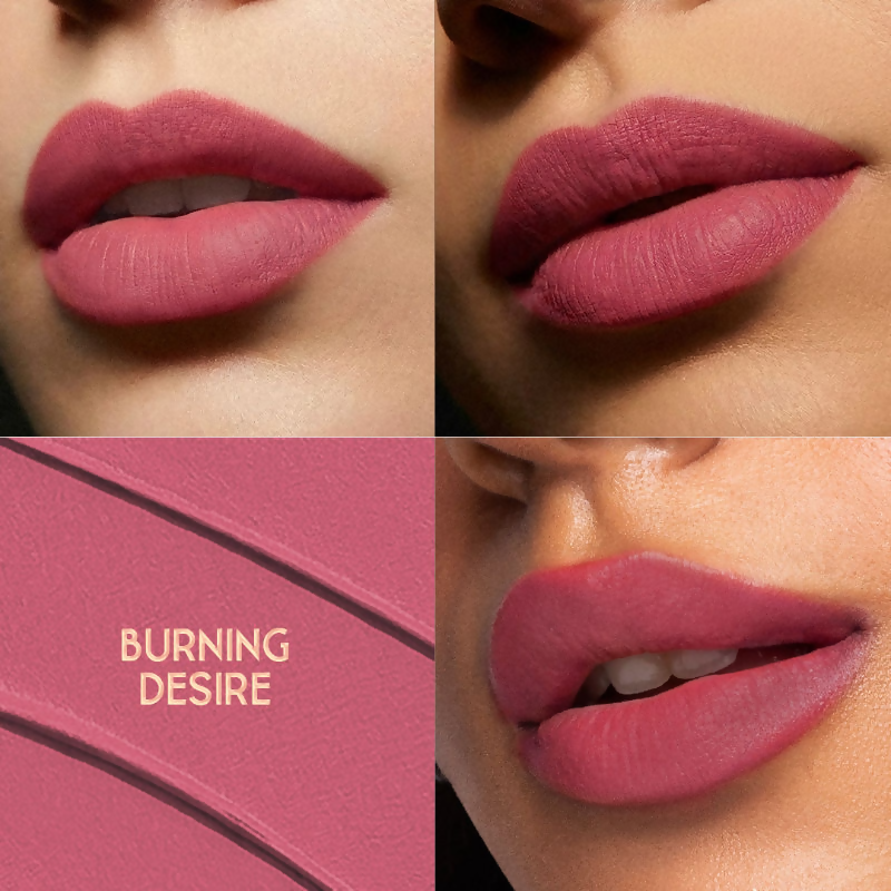 Nykaa Cosmetics X Bridgerton Creamy Matte Longwear Lipstick - Burning Desire