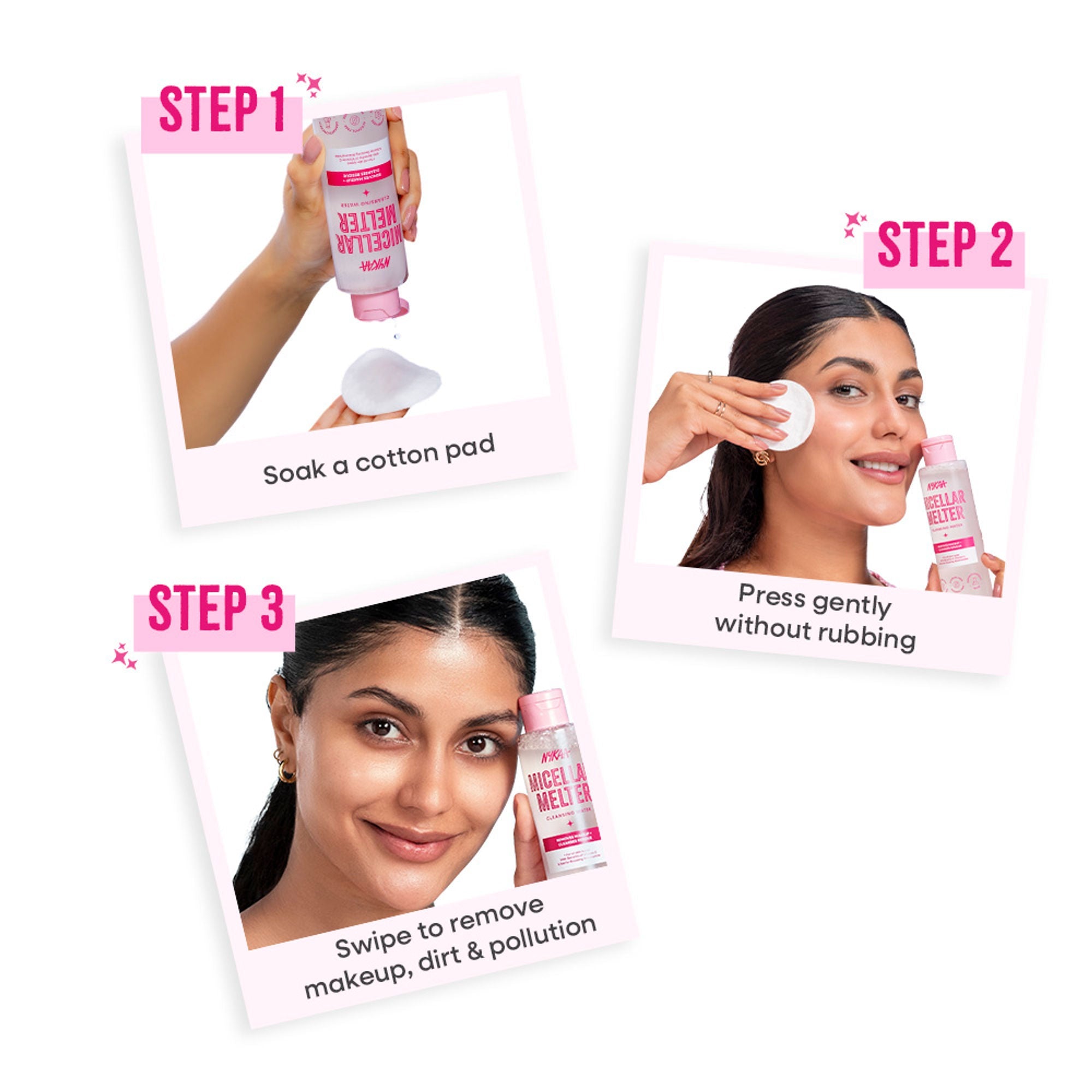 Nykaa Micellar Melter Cleansing Water - Sensitive Skin Gentle Cleanser With Vitamin C & Niacinamide