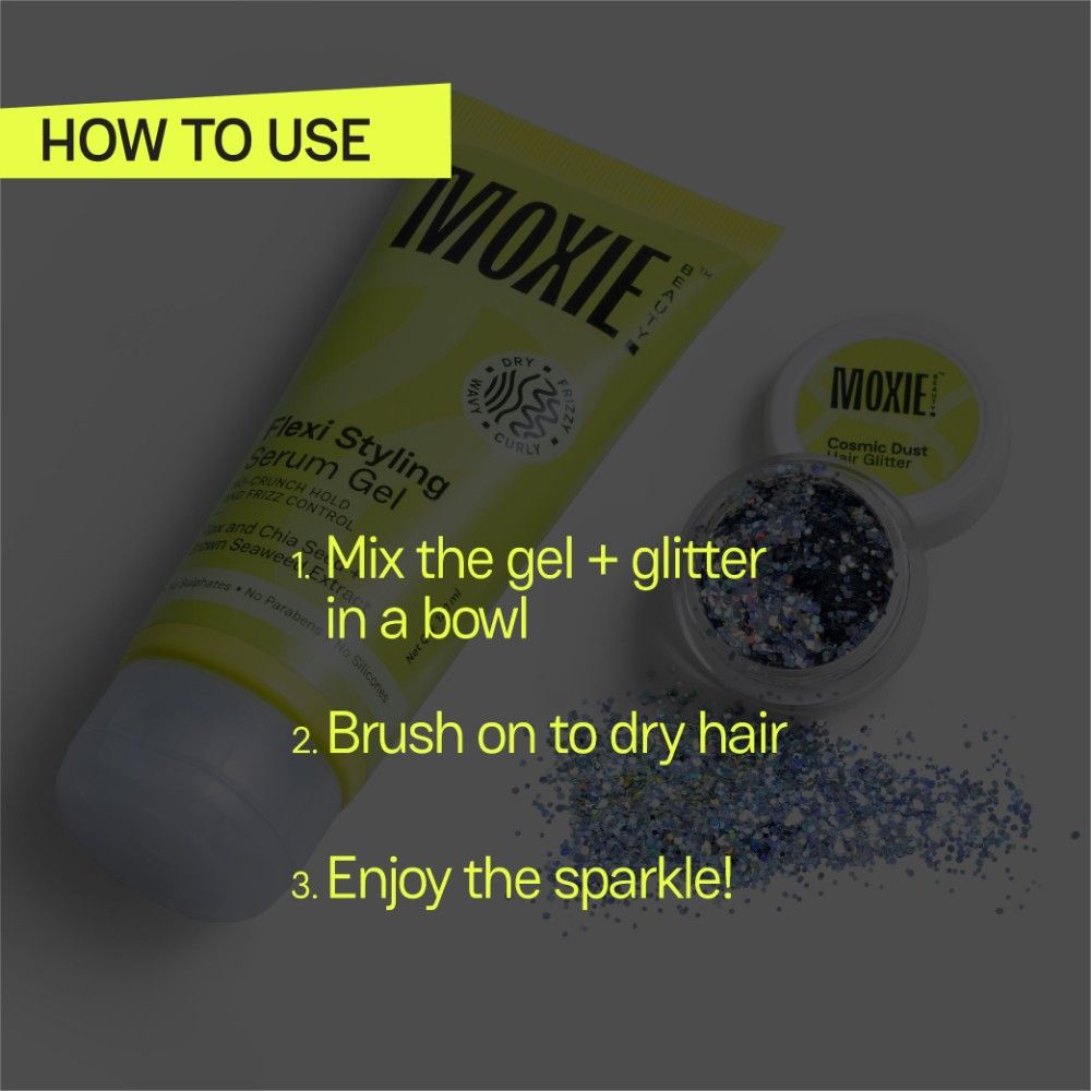 Moxie Beauty Hold My Sparkle - Styling Gel & Hair Glitter Duo