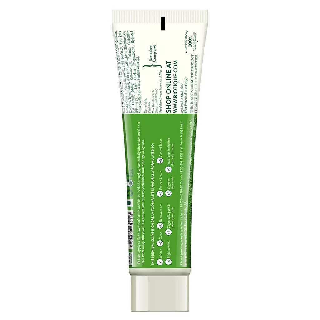 Biotique Clove & Tulsi Complete Care Toothpaste