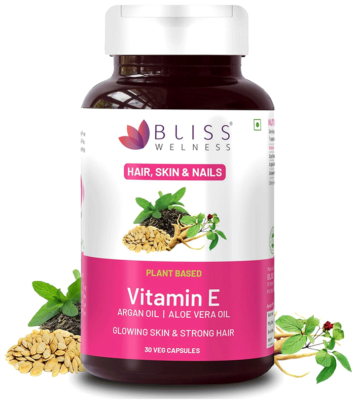 Bliss Welness Skin & Hair Care Vitamin E Capsule