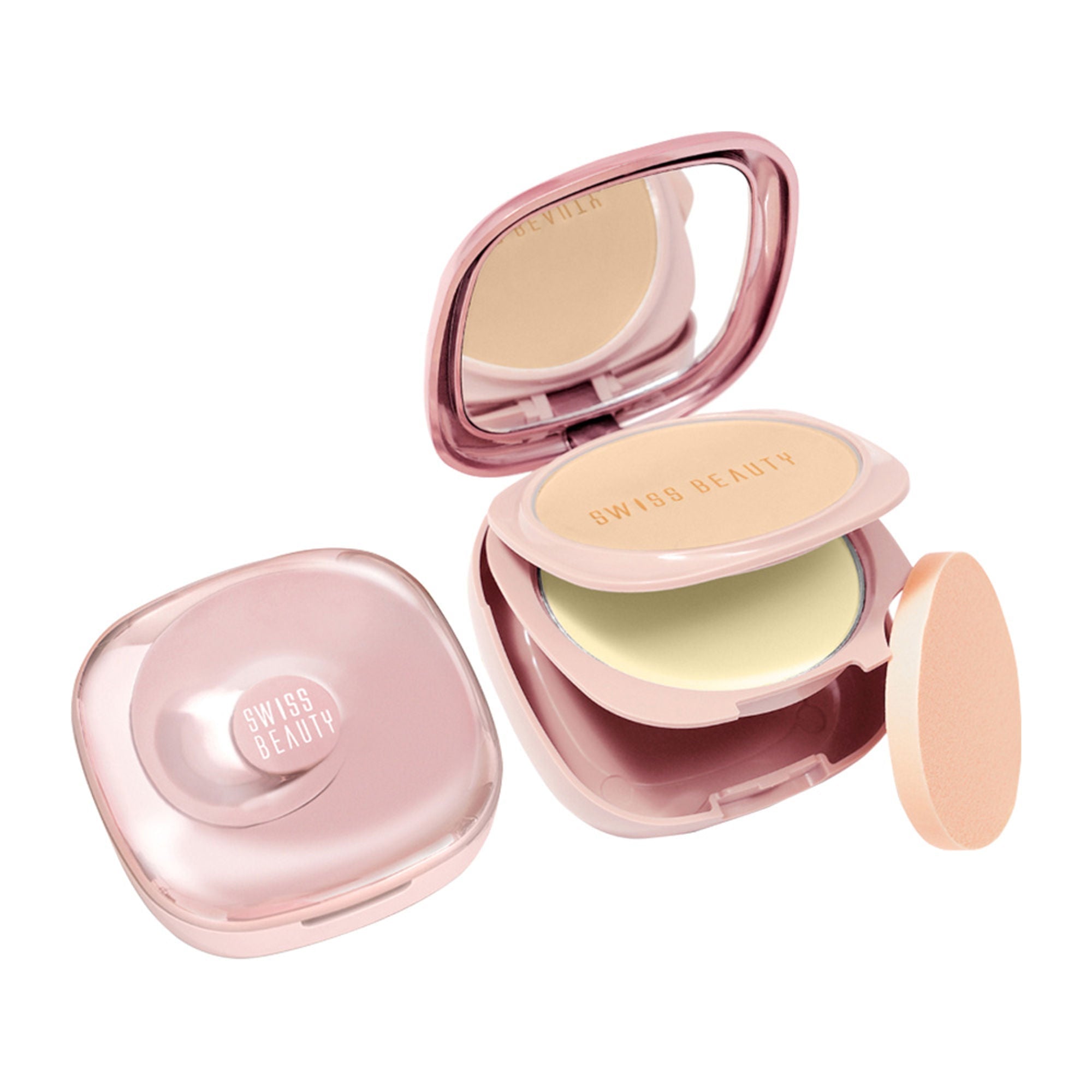Swiss Beauty Matte & Set Duo Lightweight Compact Powder - 04 Honey and Banana
