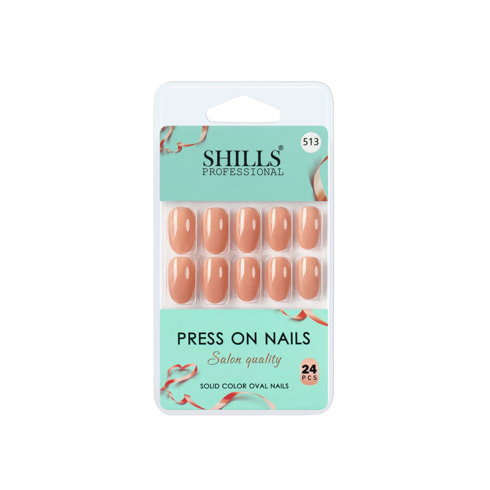 Shills Professional Reusable Press On Nails Oval - SPN513