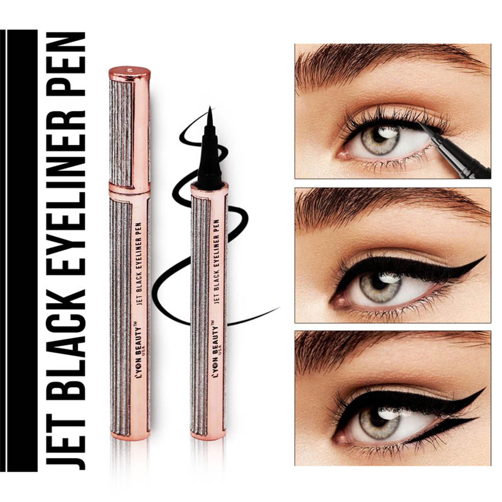 Lyon Beauty Jet Black Eyeliner Pen