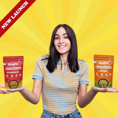 Gladful Achari Chilla and Schezwan Chilla Instant Mix - Pack of 2