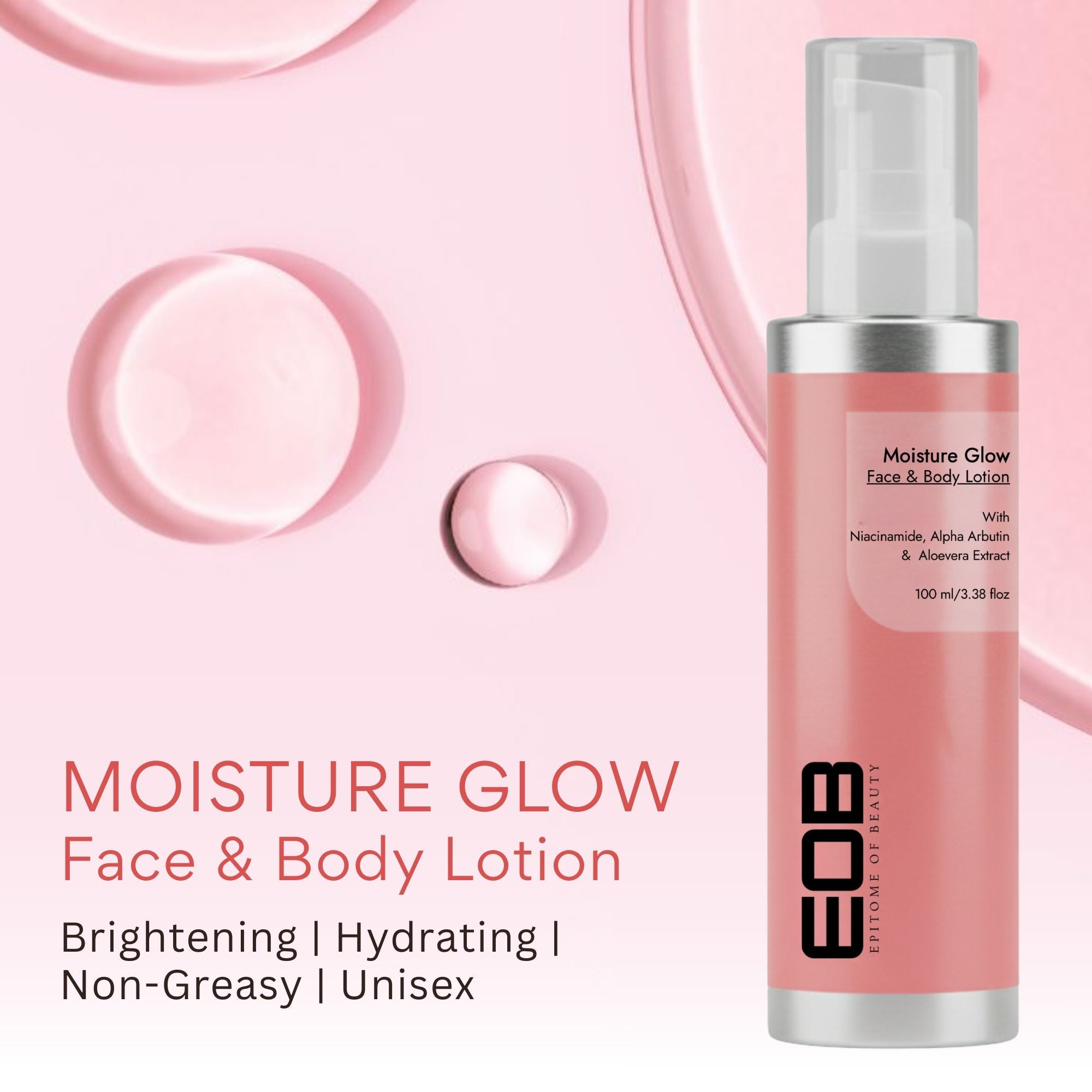 EOB Moisture Glow Lotion for Face & Body