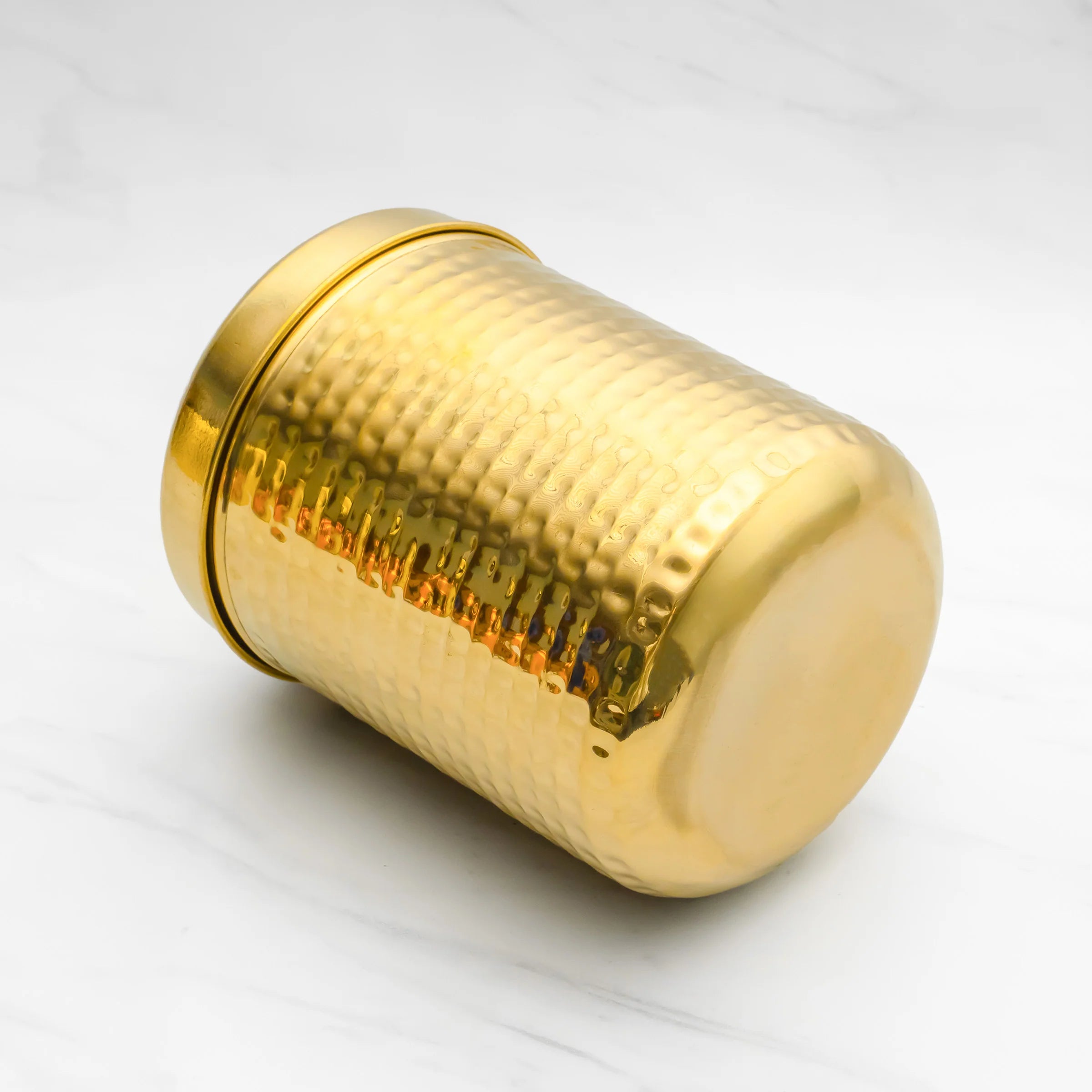 Health Smith Brass Dabba for Storage | Pure Brass Jar/Container | Multipurpose Dabba (Medium)