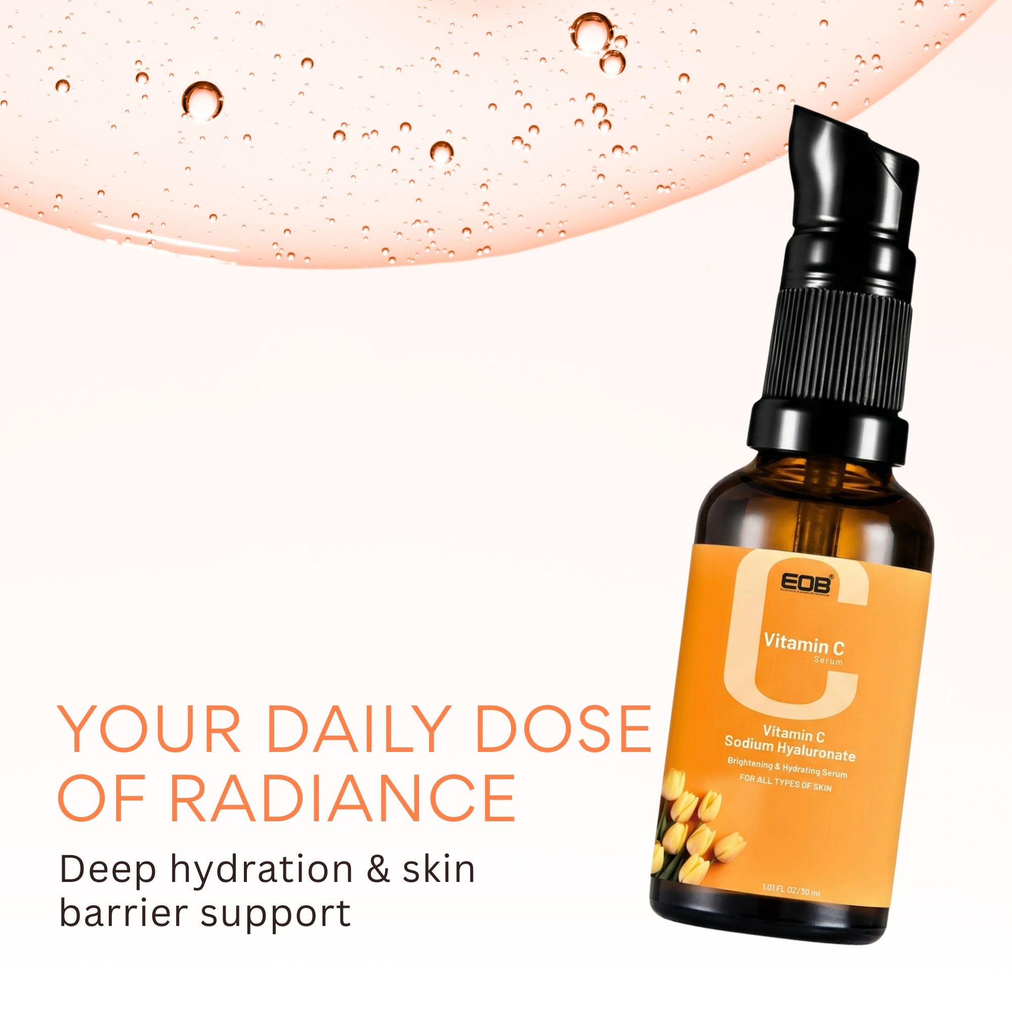 EOB 20% Vitamin C Serum with Hyaluronic Acid Face Serum