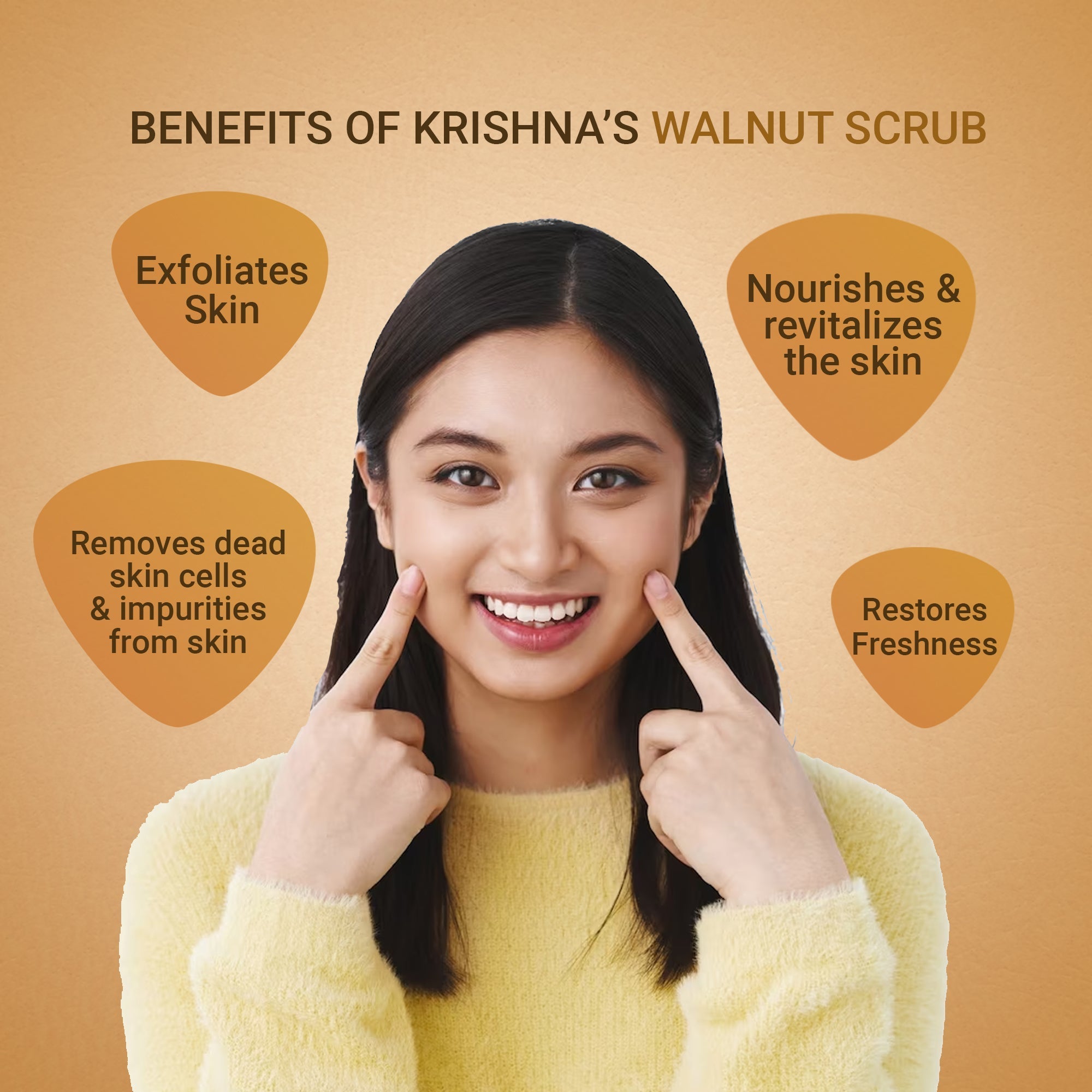 Krishna'S Herbal & Ayurveda Aloevera Walnut Scrub