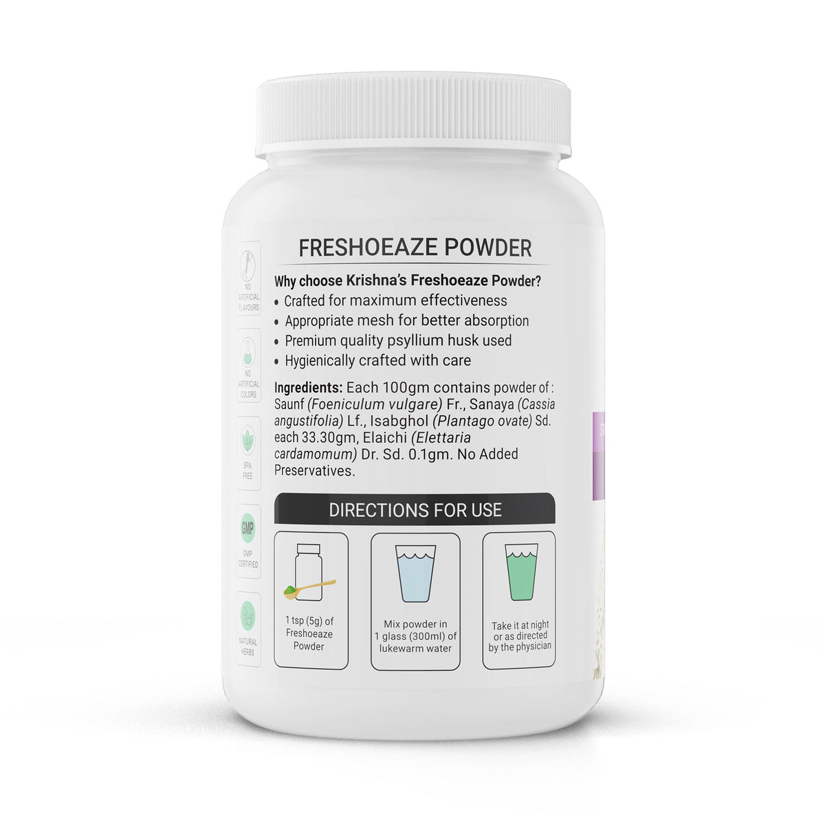 Krishna'S Herbal & Ayurveda Freshoeaze Powder