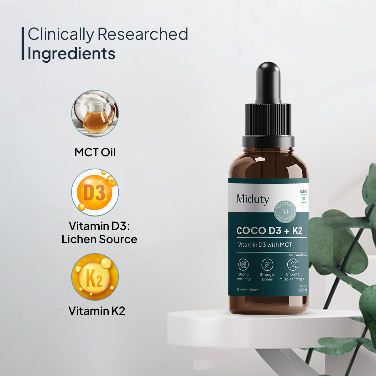 Miduty by Palak Notes Coco D3 in MCT Oil