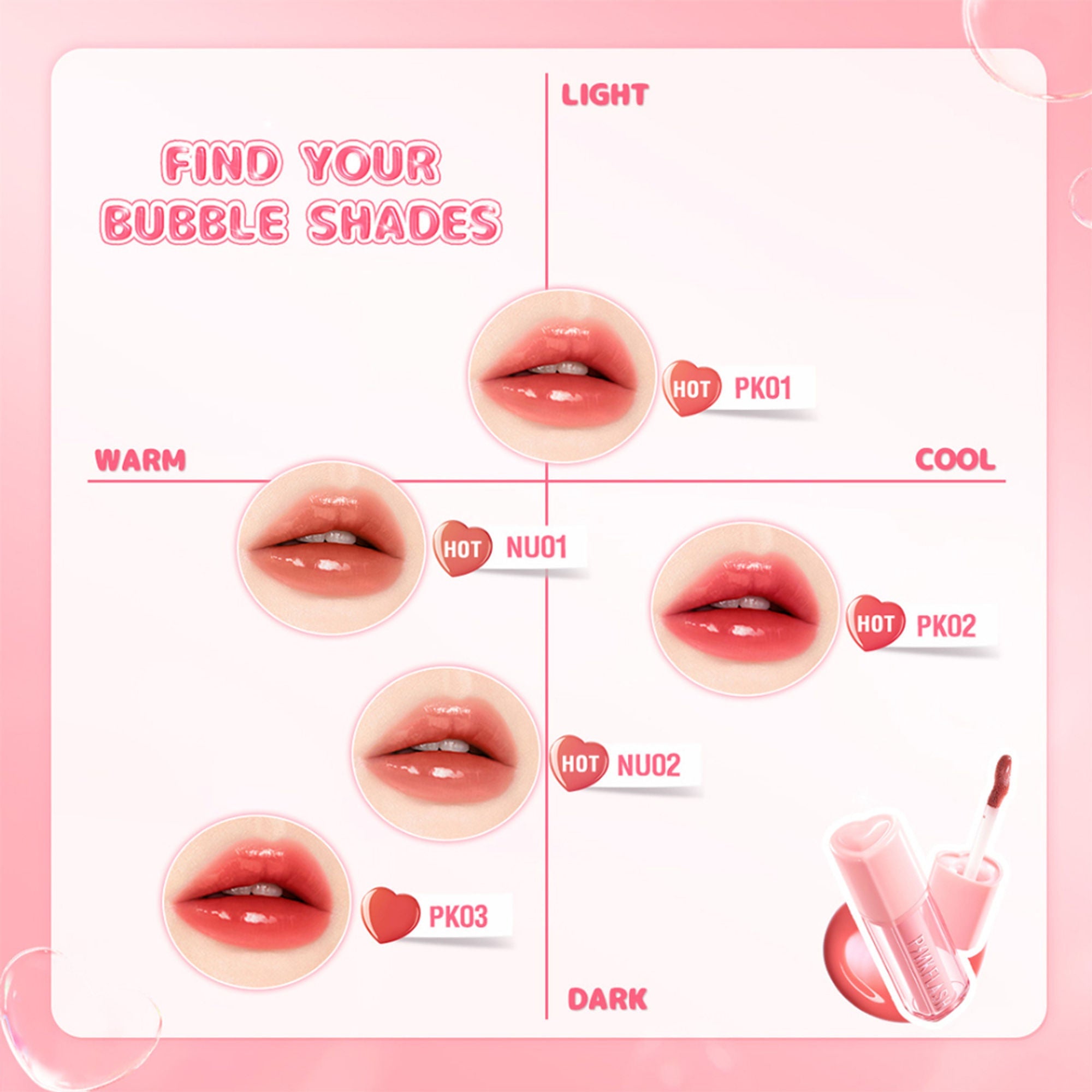 PINKFLASH Watery Transferproof Lip Tint - Pk01 Sakura Bubble