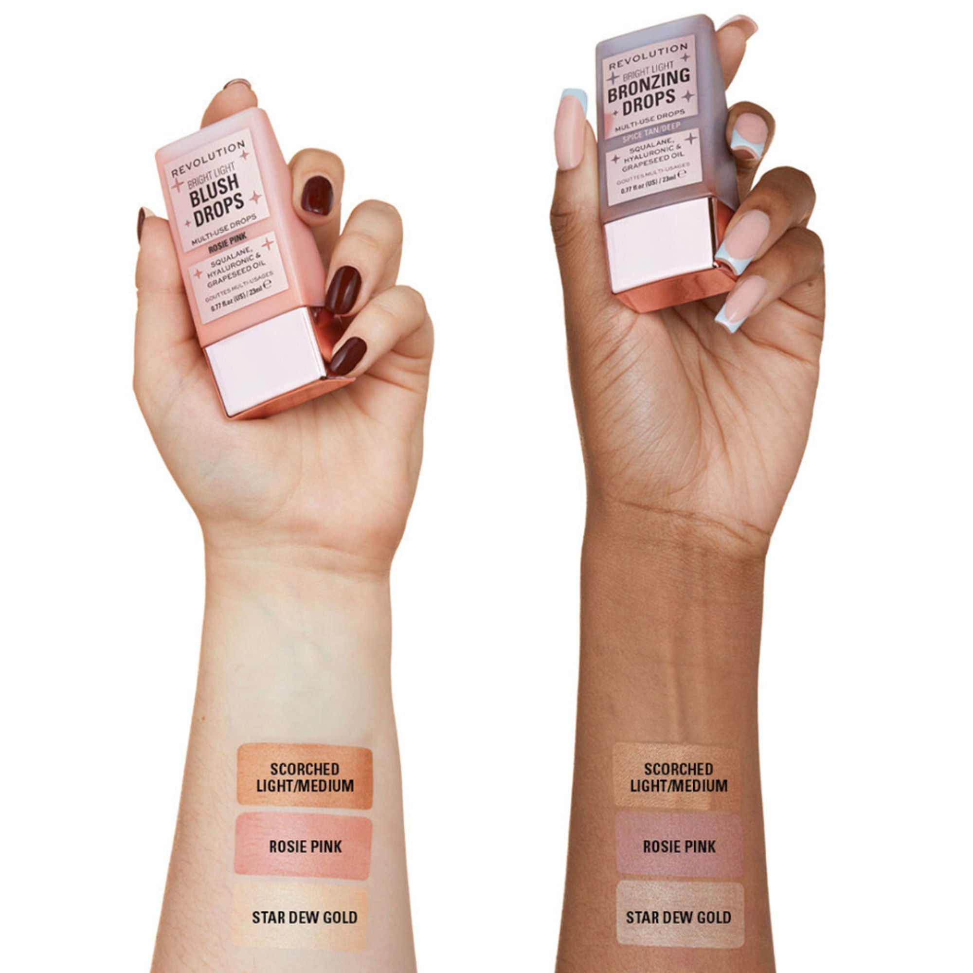 Makeup Revolution Bright Light Blush Drops Pink Rosie