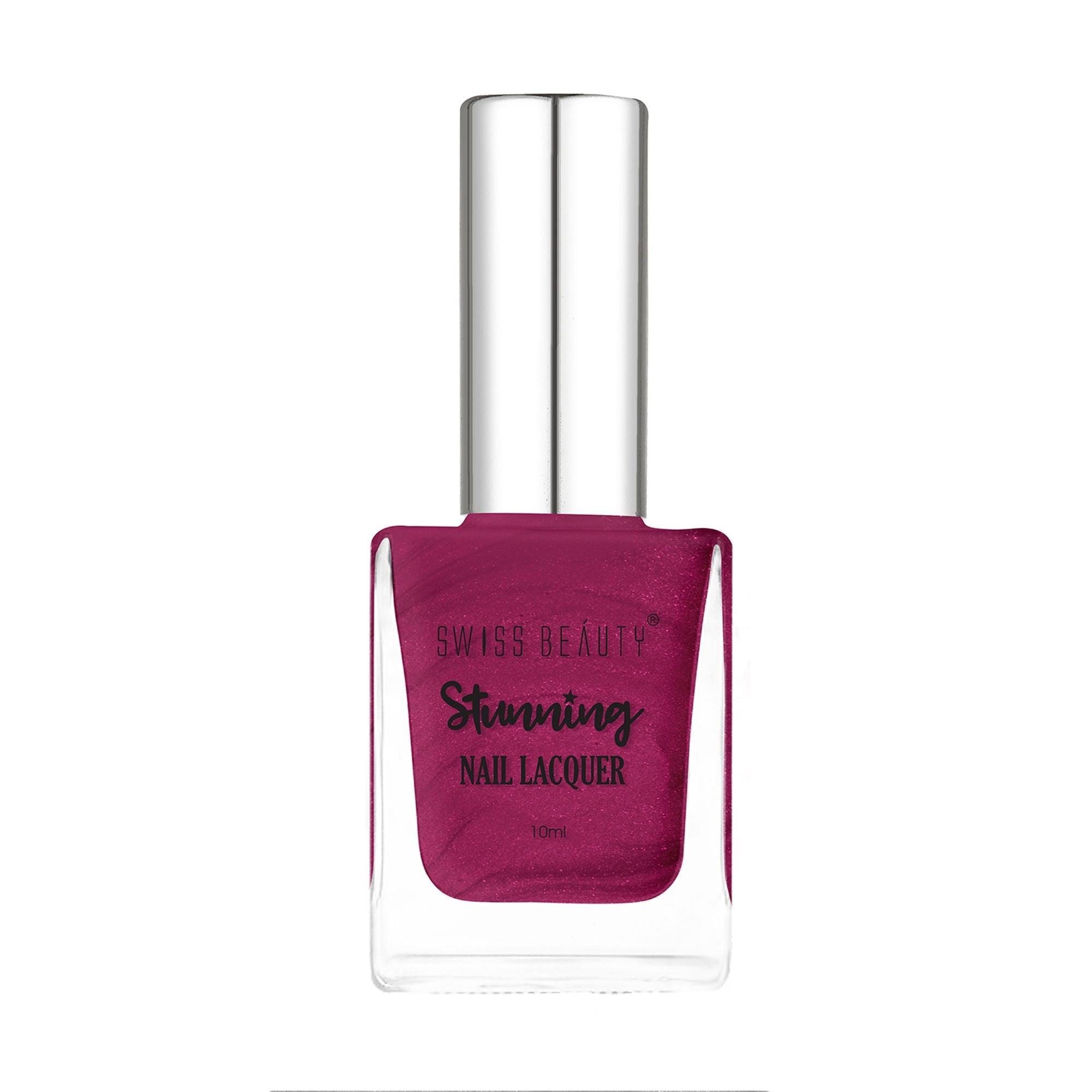 Swiss Beauty Stunning Nail Lacquer - 106 Glitter Plum
