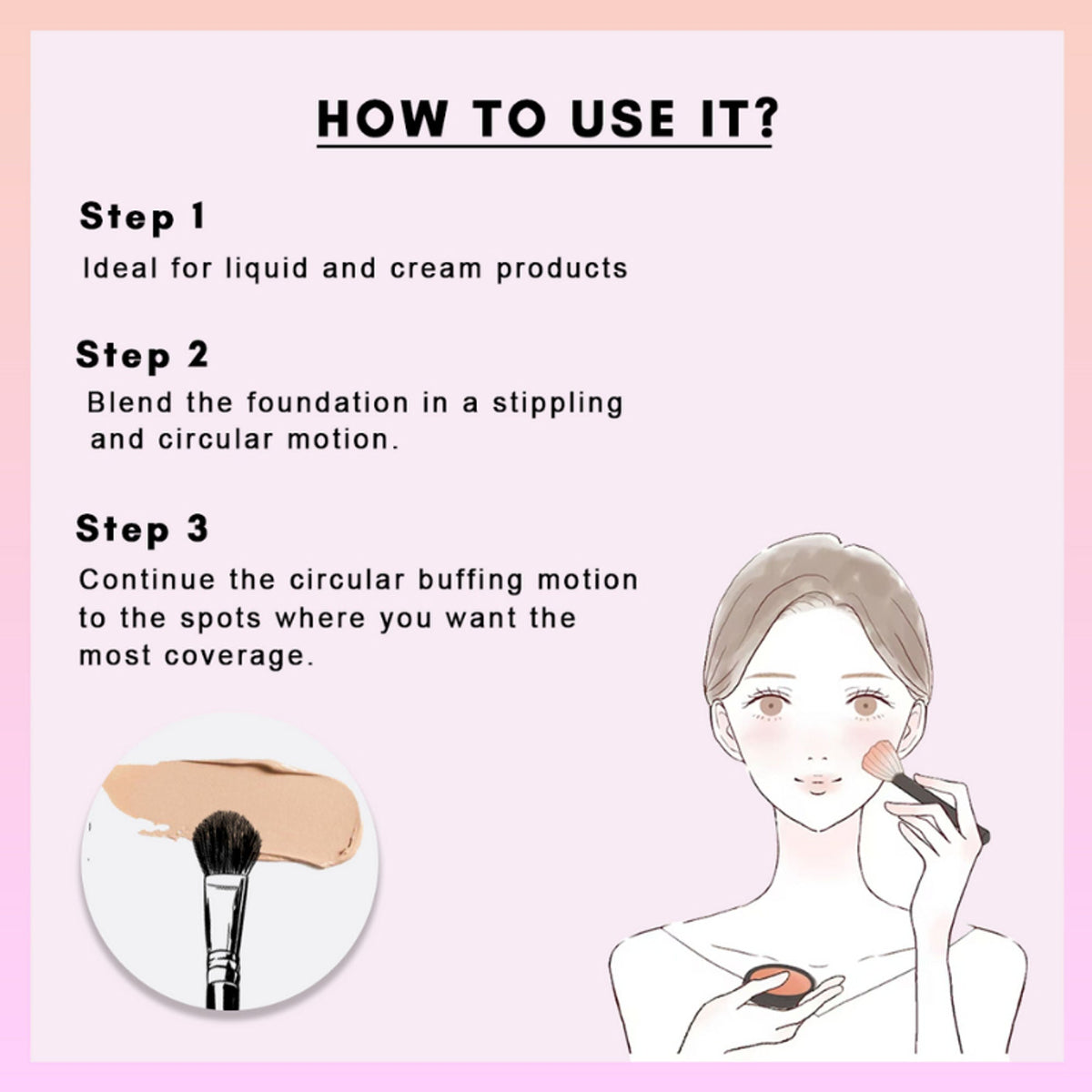 CUFFS N LASHES Eyeshadow Blending Brush - E005