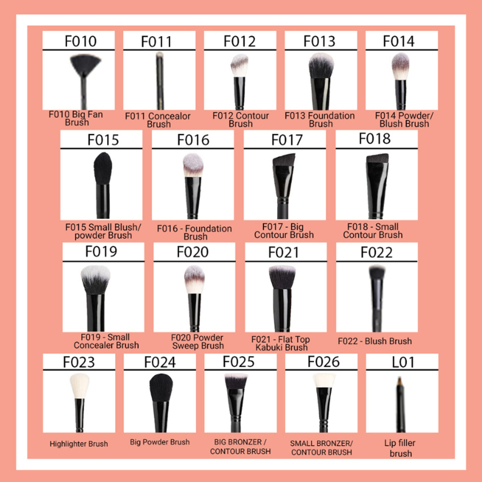 CUFFS N LASHES Small Concealer Brush - F019